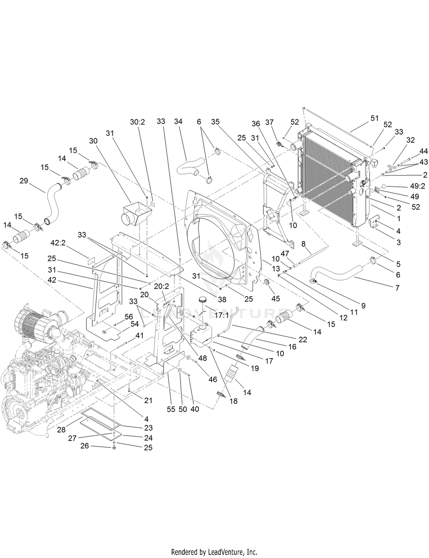 Radiator and Fan Shroud Assembly