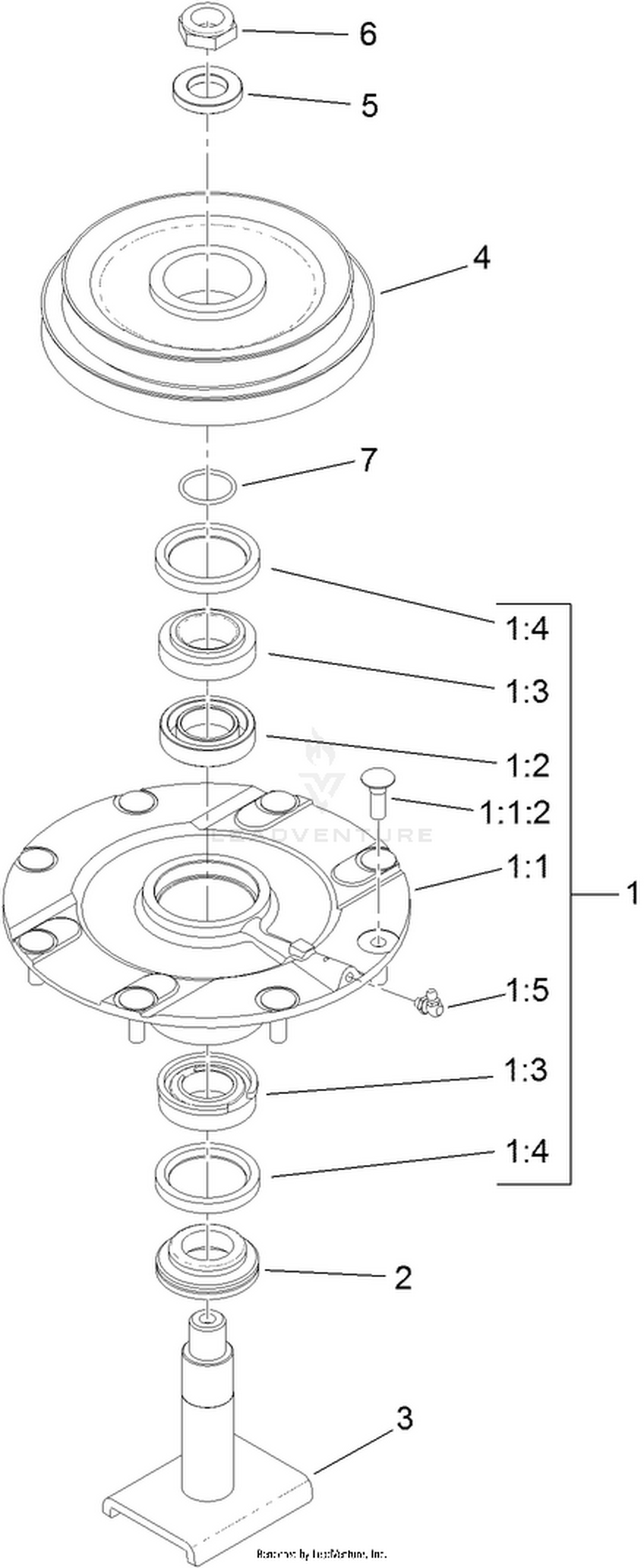 Double Spindle Assembly No. 121-5255