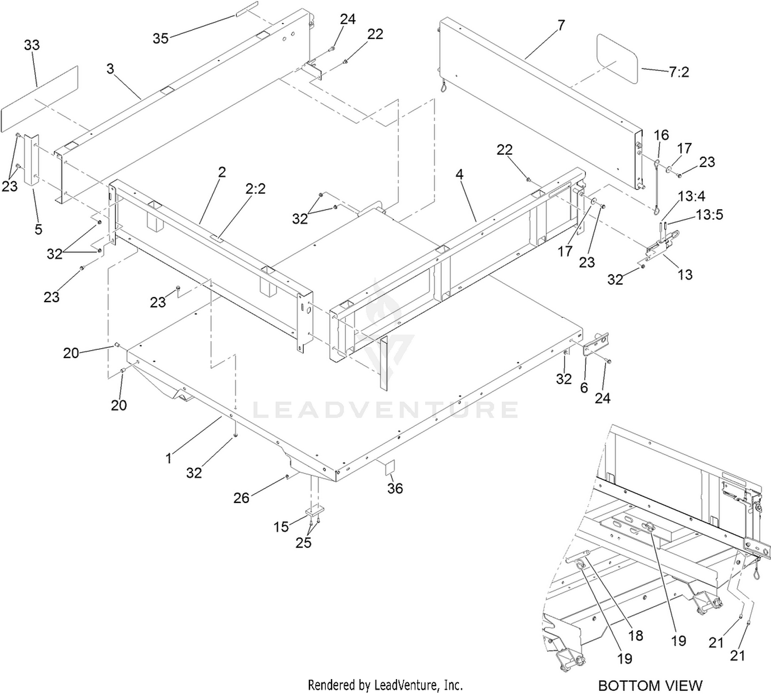 Full Bed and Side Panel Assembly