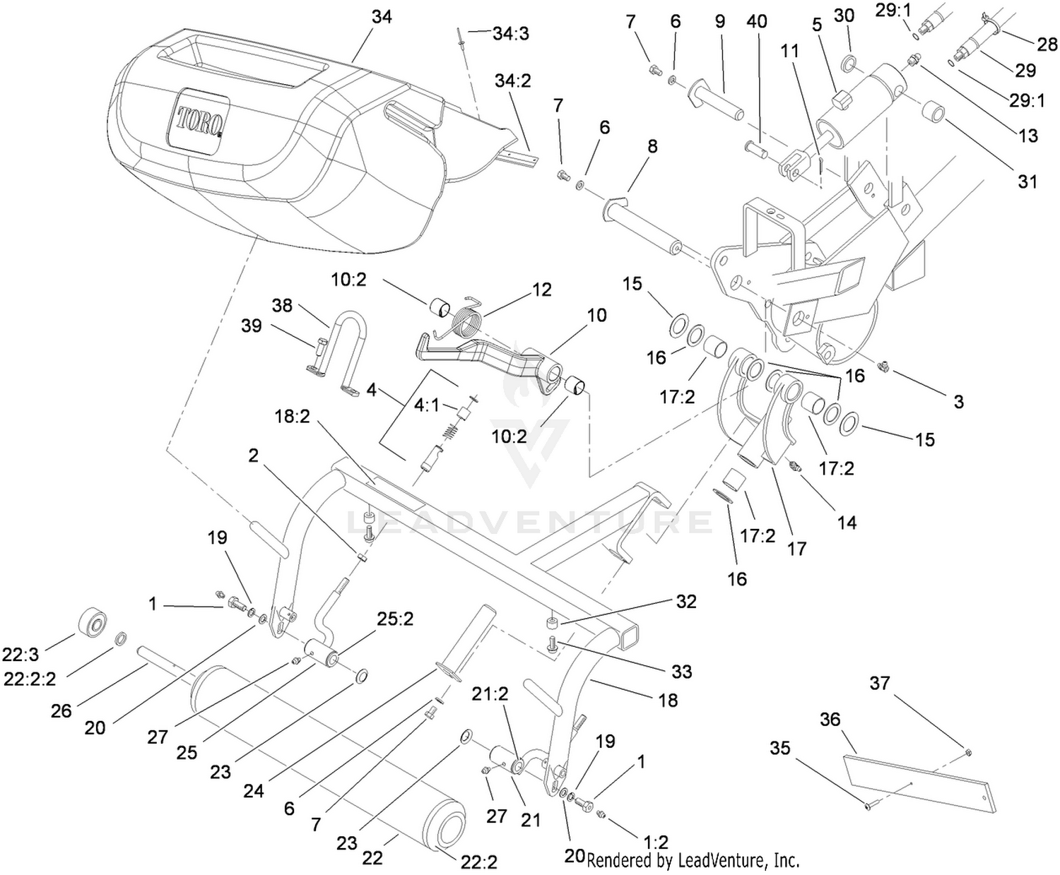 Right Hand Pull Frame Assembly