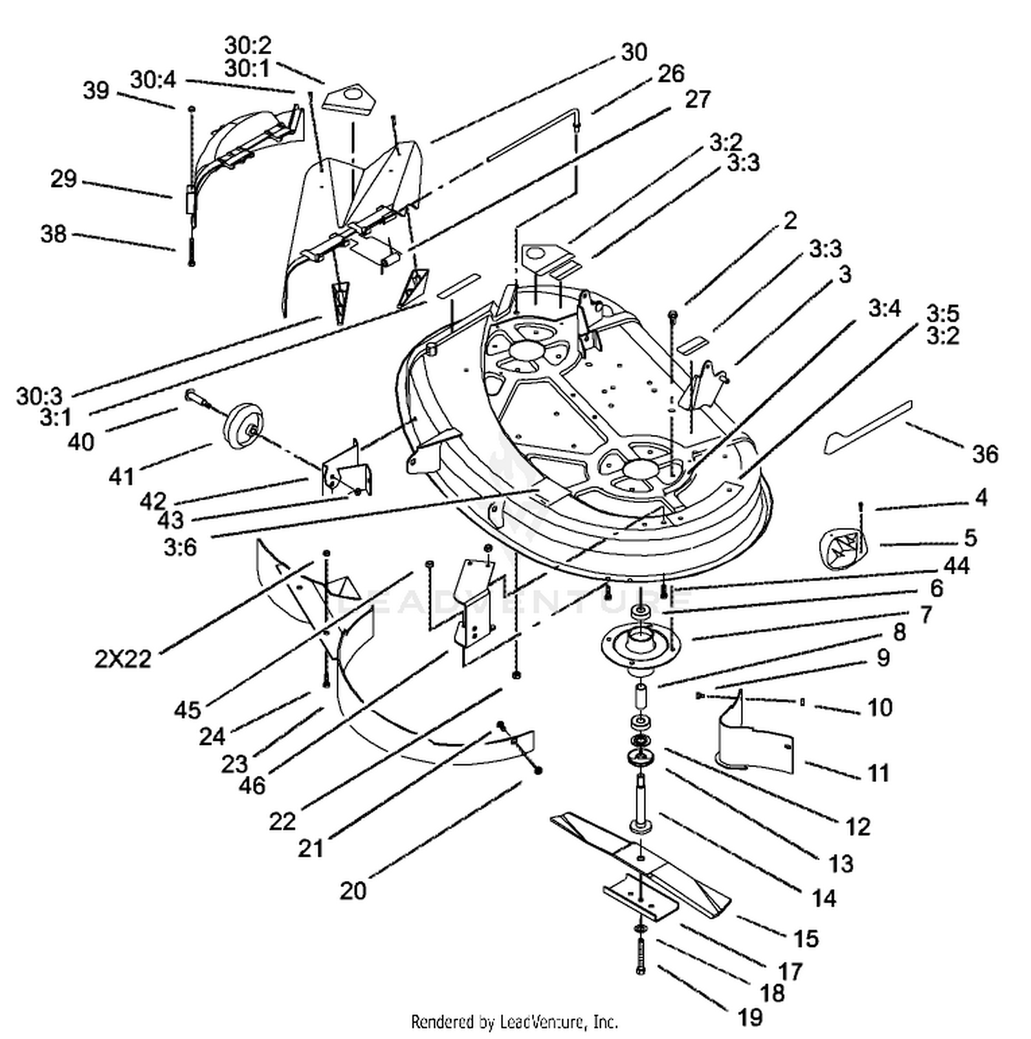 38in Deck Assembly
