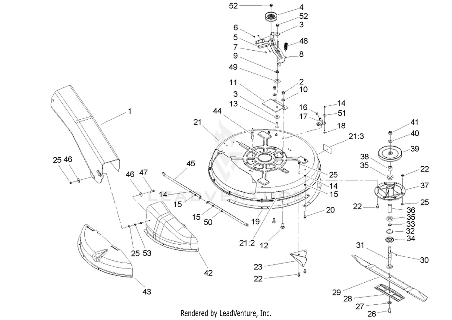 Deck and Spindle Assembly