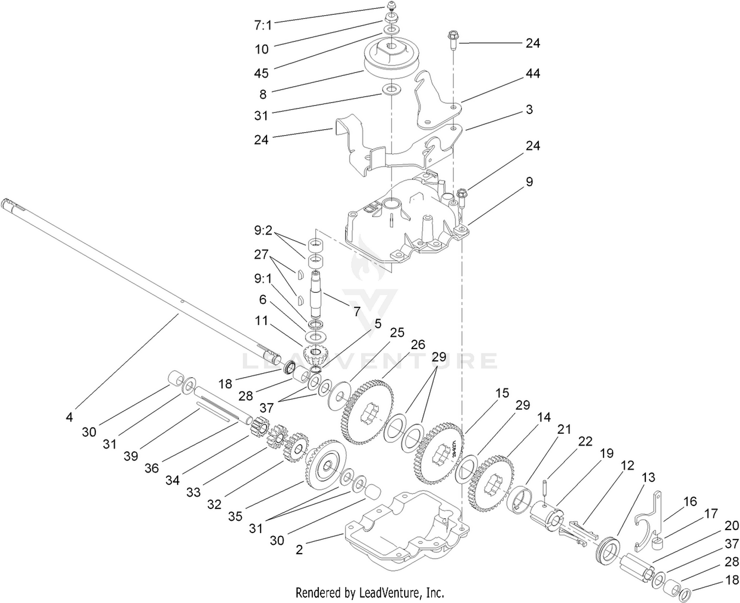 Gear Case Assembly No. 74-1860