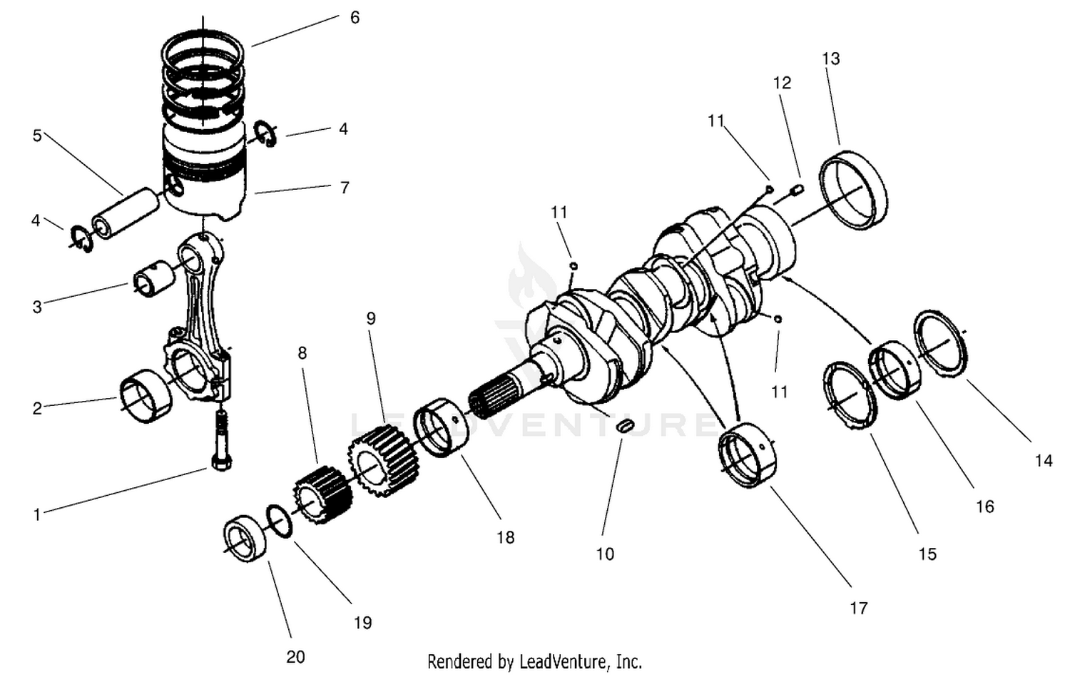 Piston and Crankshaft Assembly