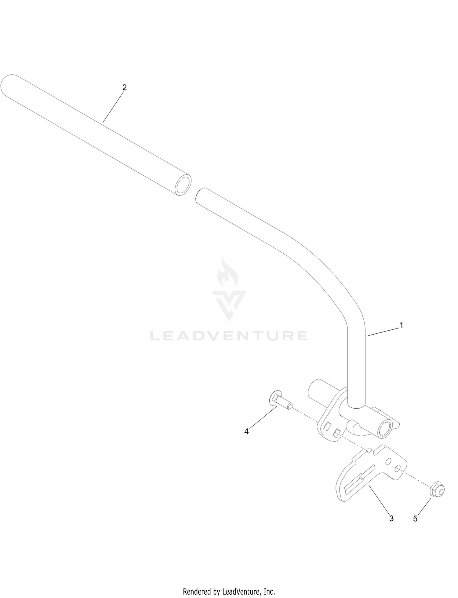 LH Control Handle Assembly No. 144-4601