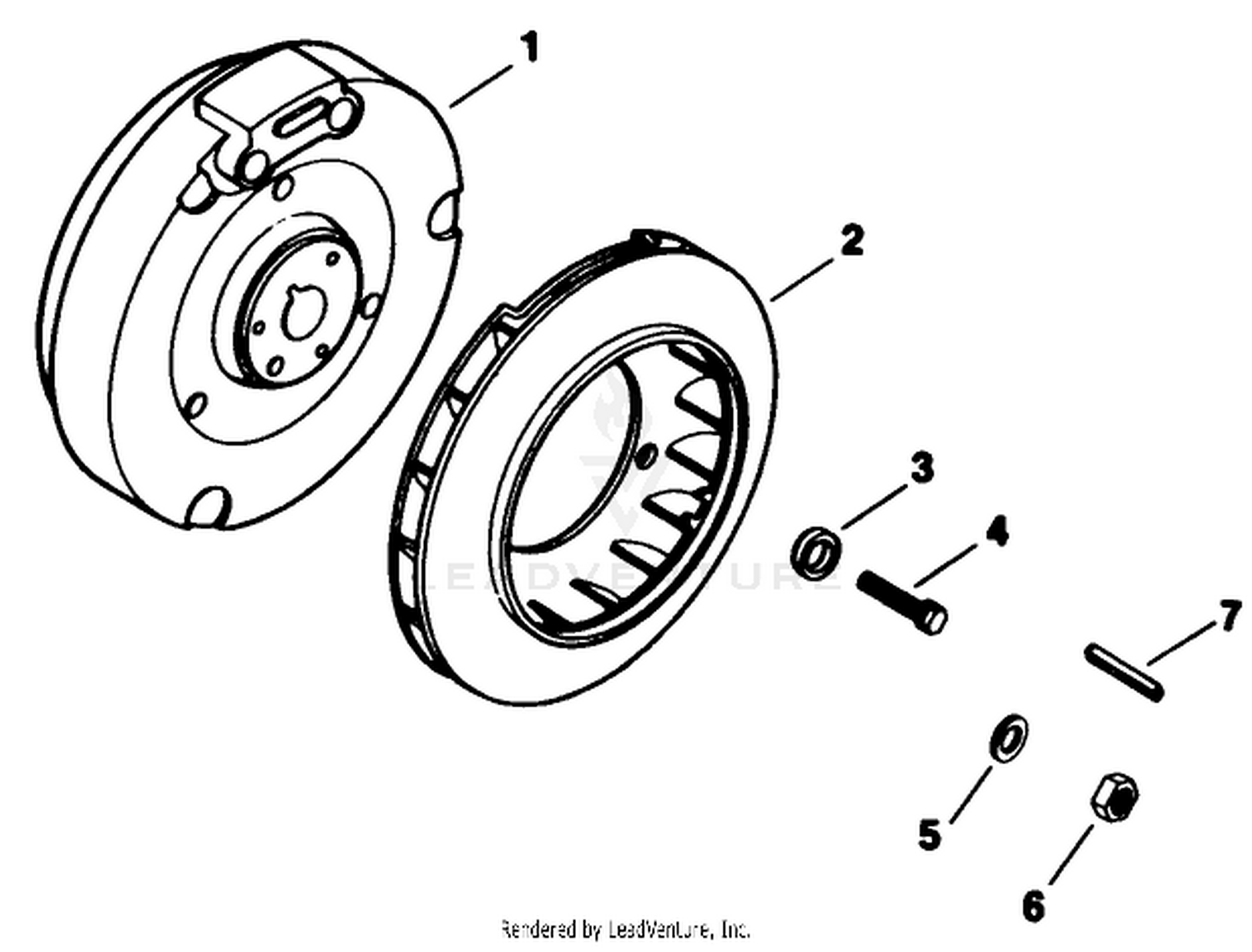 Engine Model No. M8t Type 301560 Flywheel