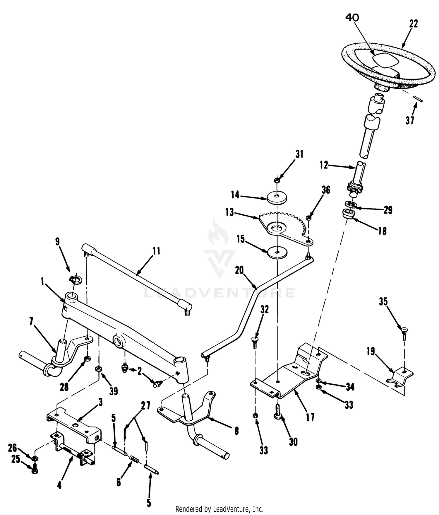 Front Axle  Steering Assembly