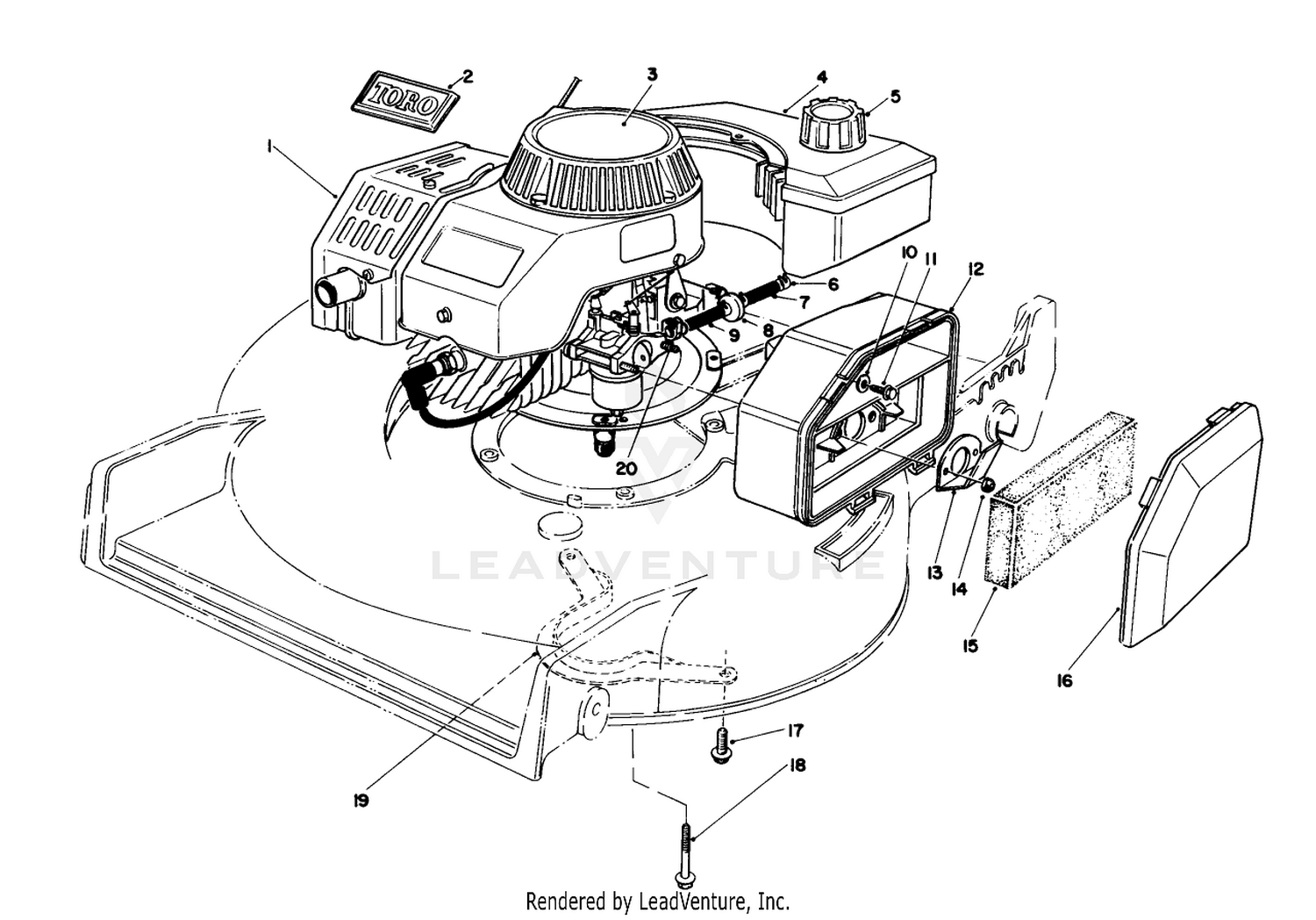 Engine Assembly (used On Units With Serial No. 8000001 Thru 8003897)