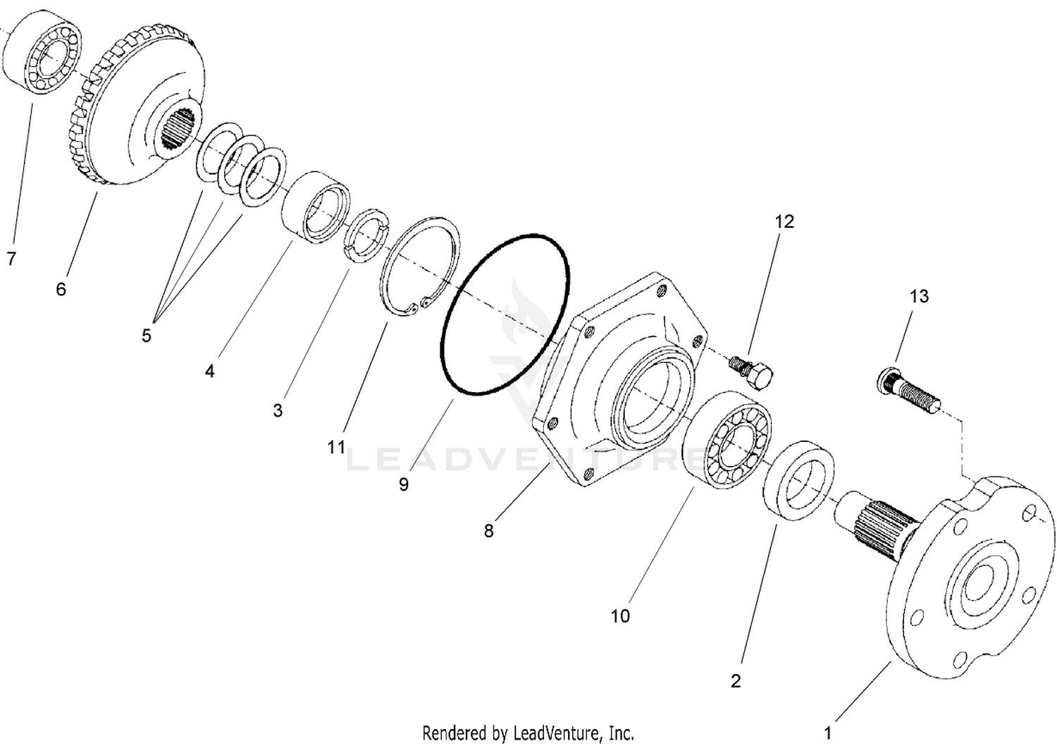 Axle Assembly  Rear Axle Assembly No. 106-1120