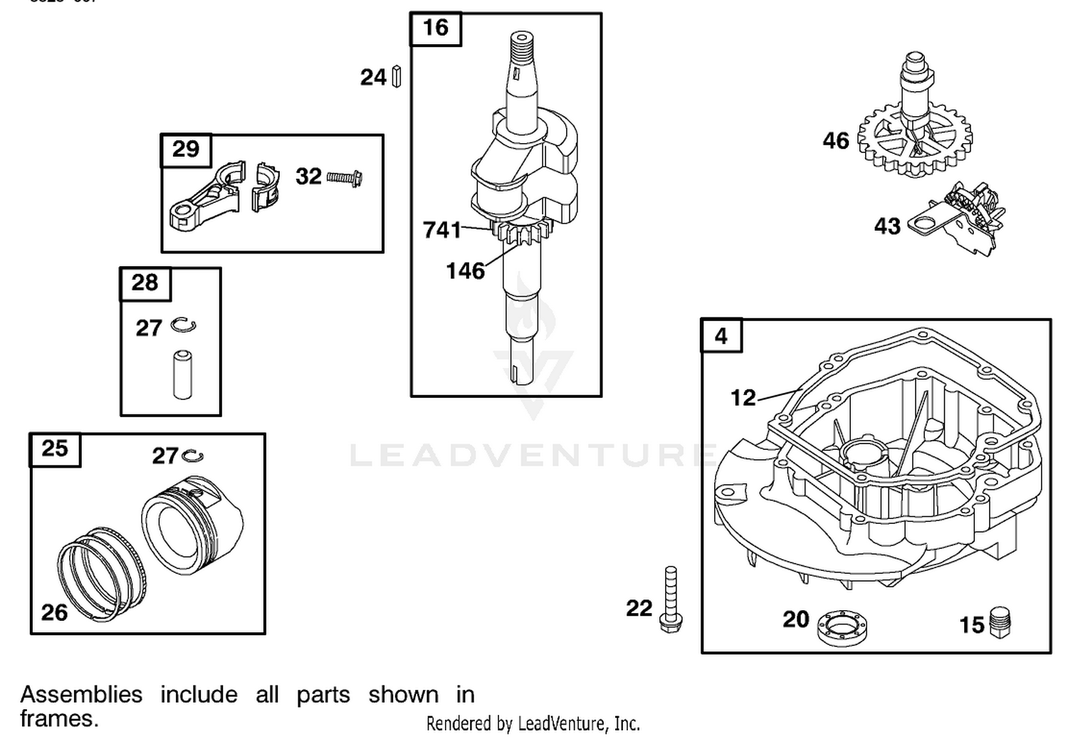 Sump And Crankshaft Assembly
