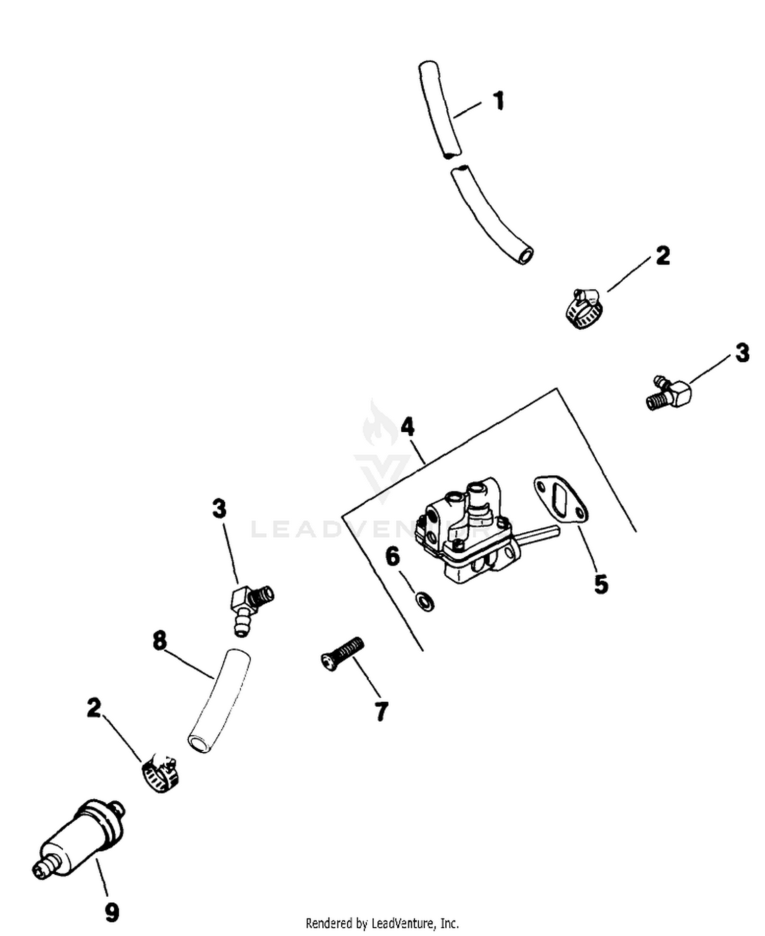 Fuel Pump-Engine Kohler Model No. M18qs-24657 (continued)