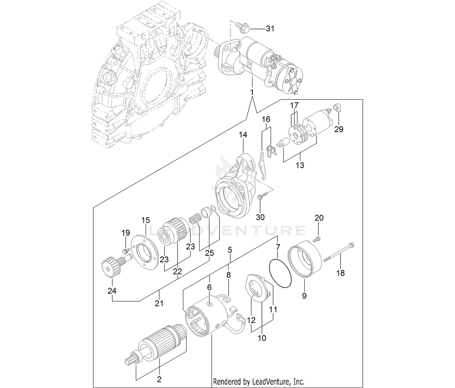 Starter Motor Assembly