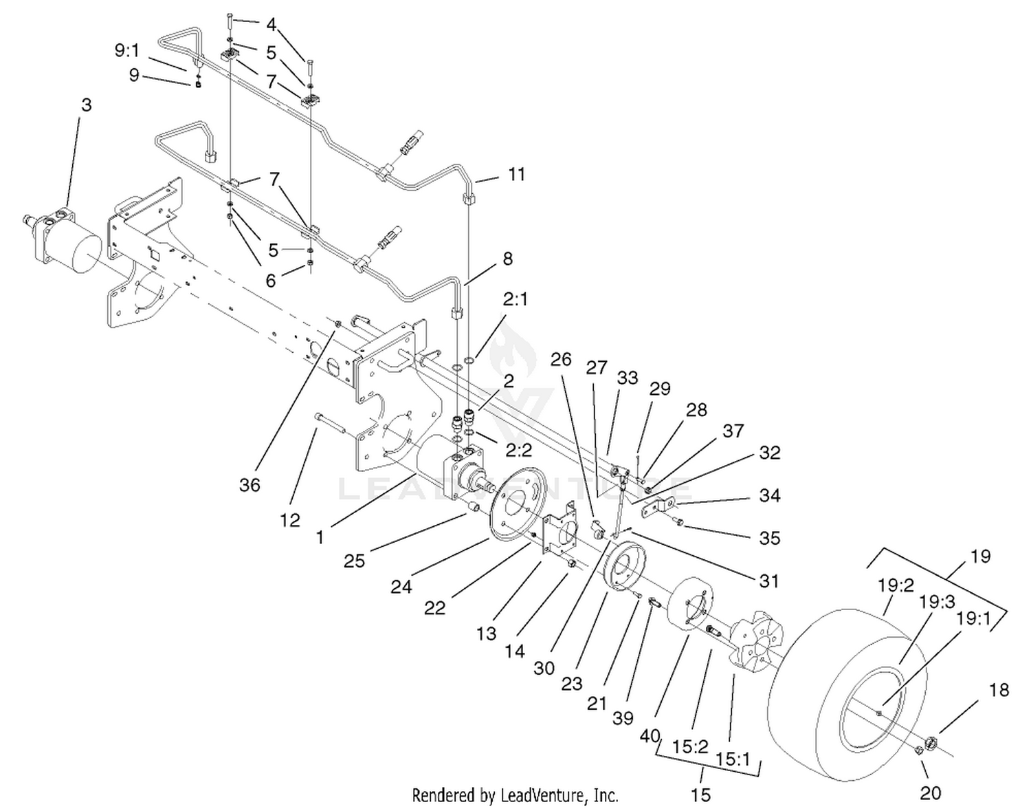Front Wheel and Brake Assembly