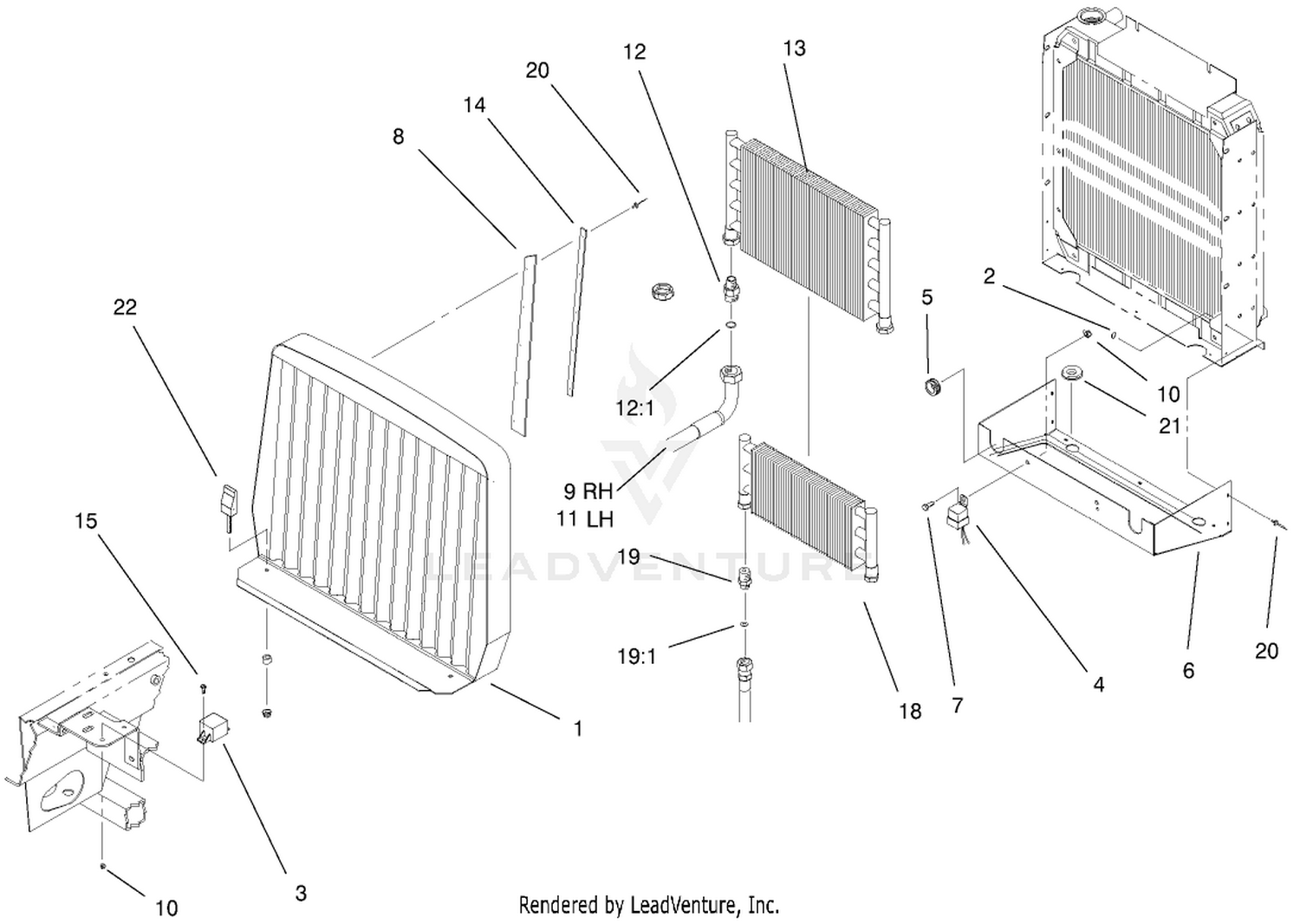 Oil Cooler/radiator Assembly