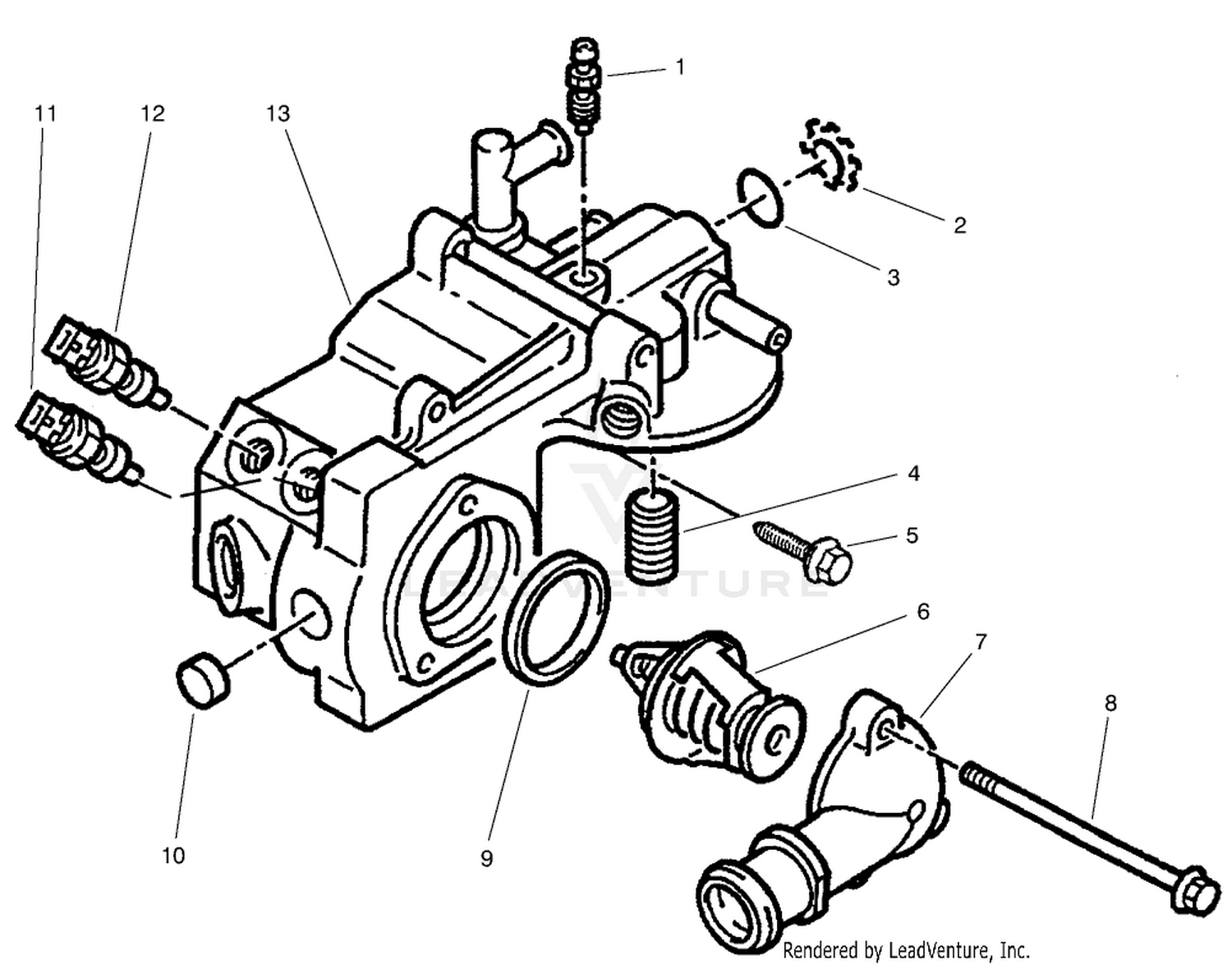 Coolant Outlet Box Assembly