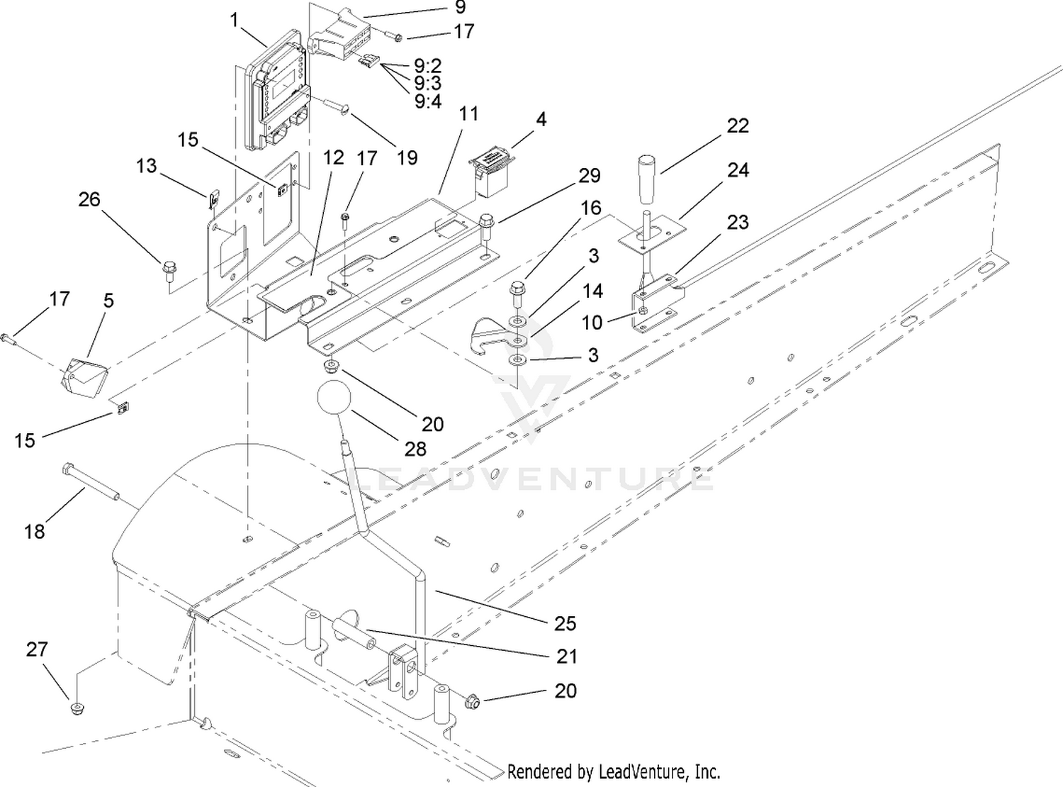 Lower Control Panel Assembly