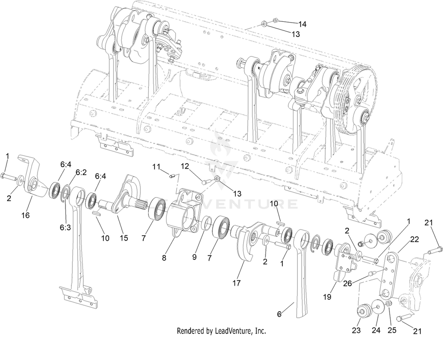 No. 5 and No. 6 Crankarm Assembly