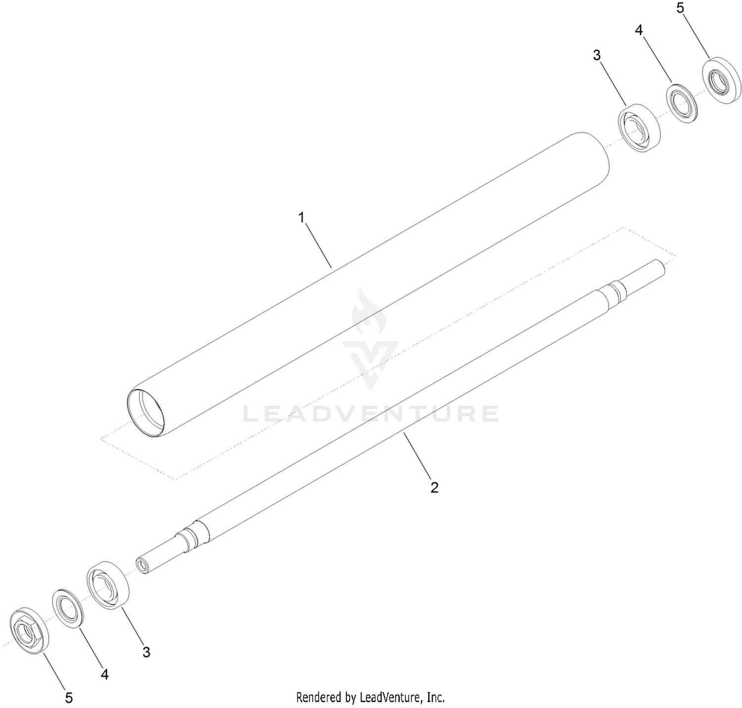 Rear Roller Assembly No. 140-9259