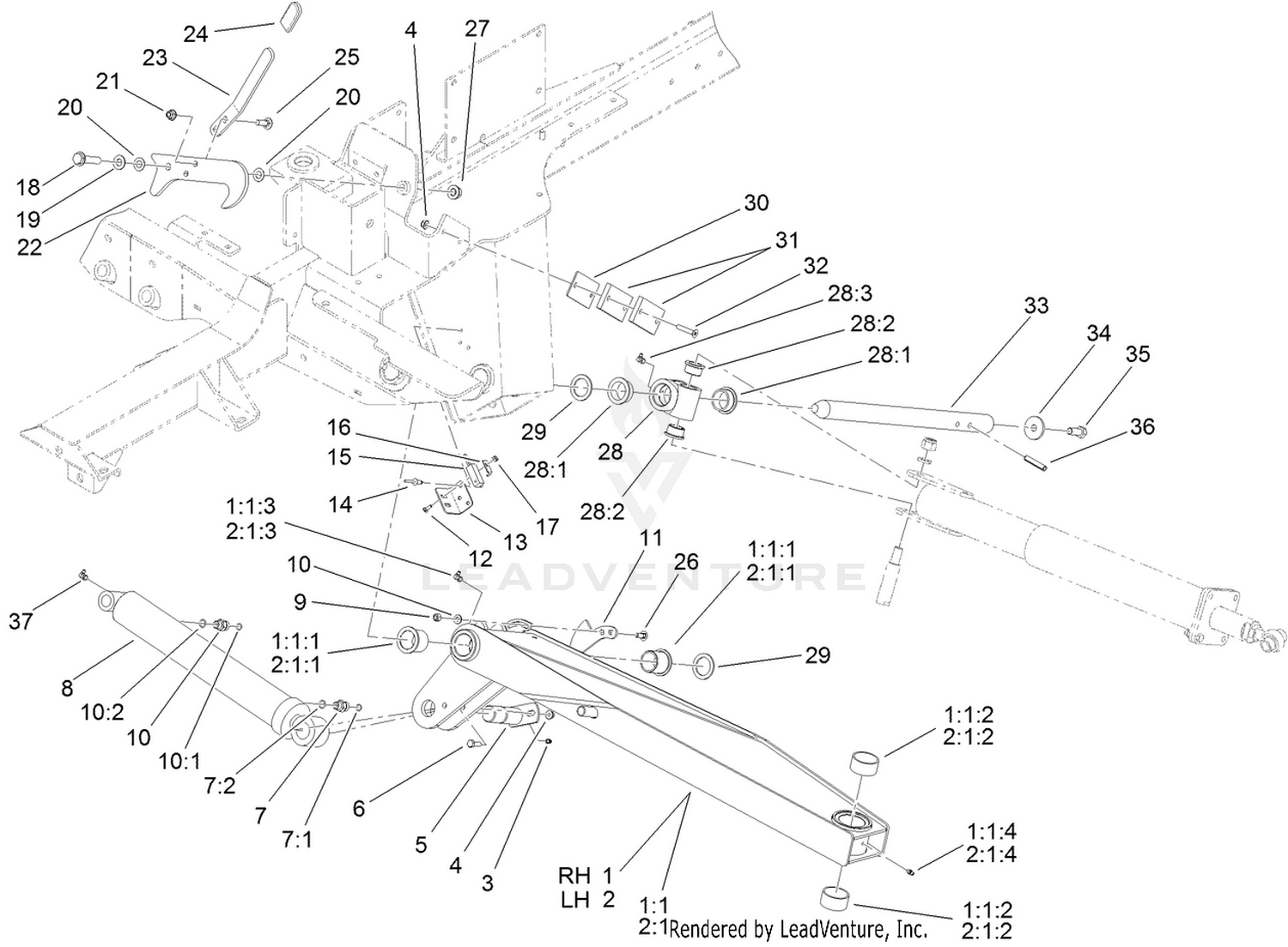 Wing Lift Arm Assembly