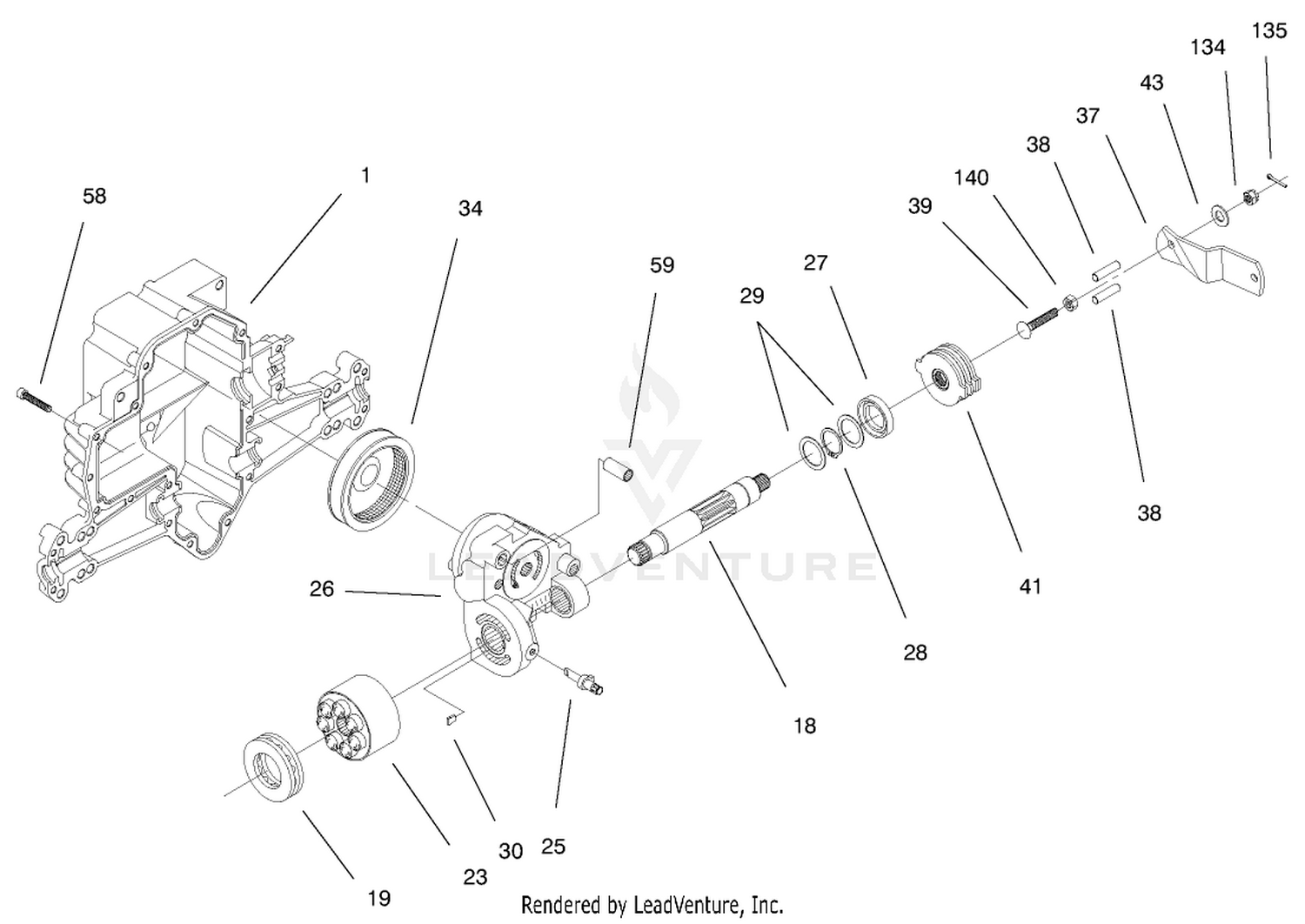 Hydro Transaxle Assembly (continued) 2