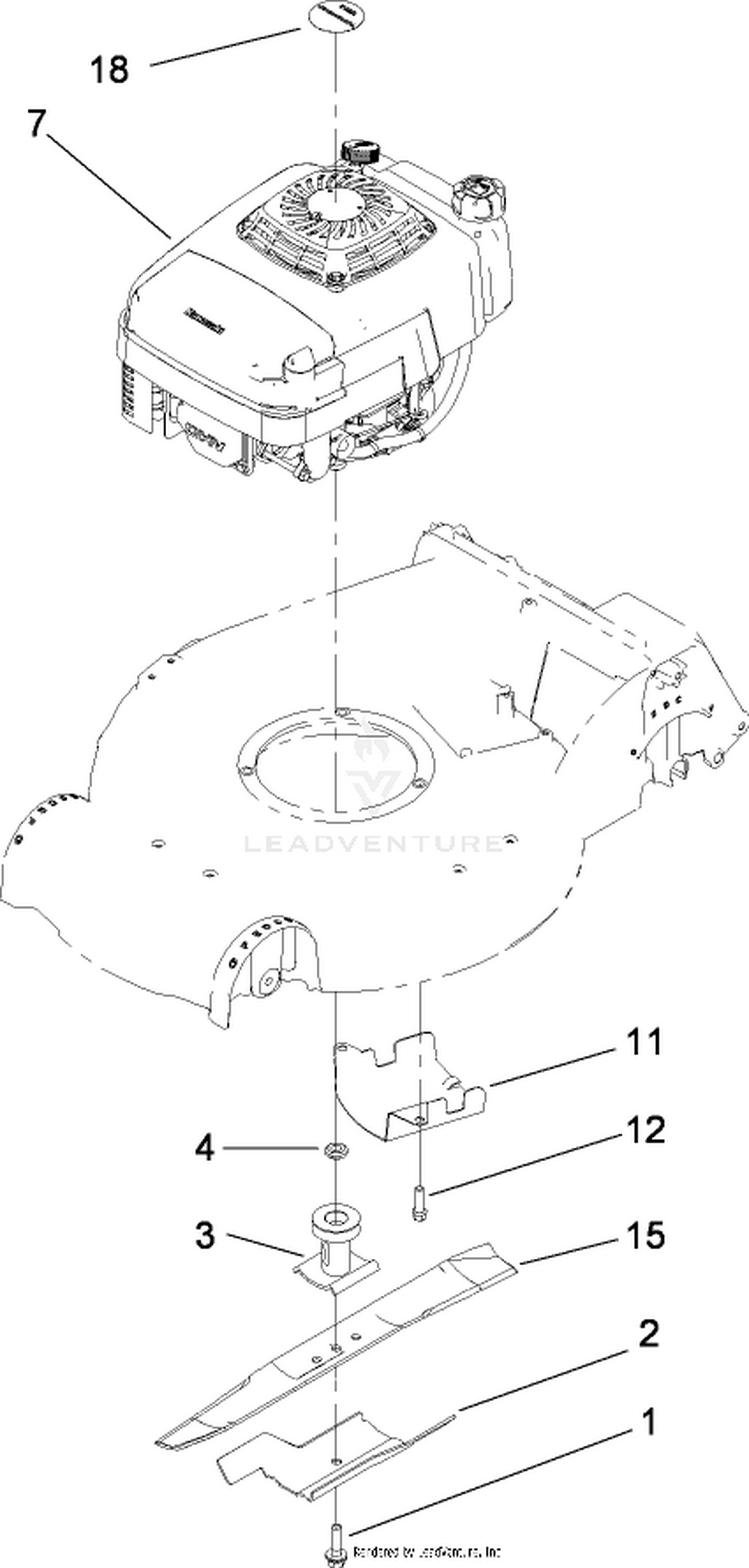 Engine and Blade Assembly
