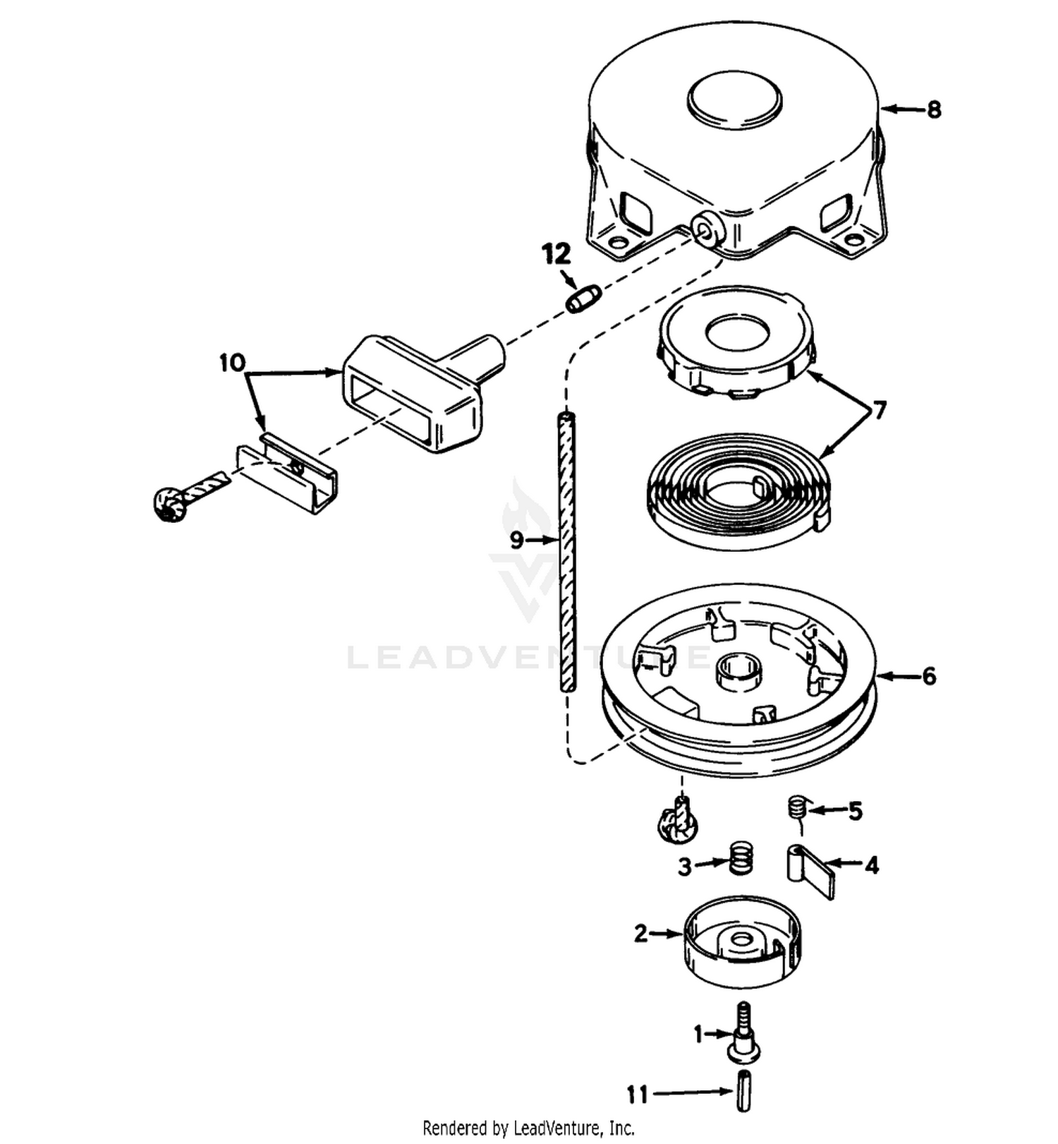 Rewind Starter N0. 590420a