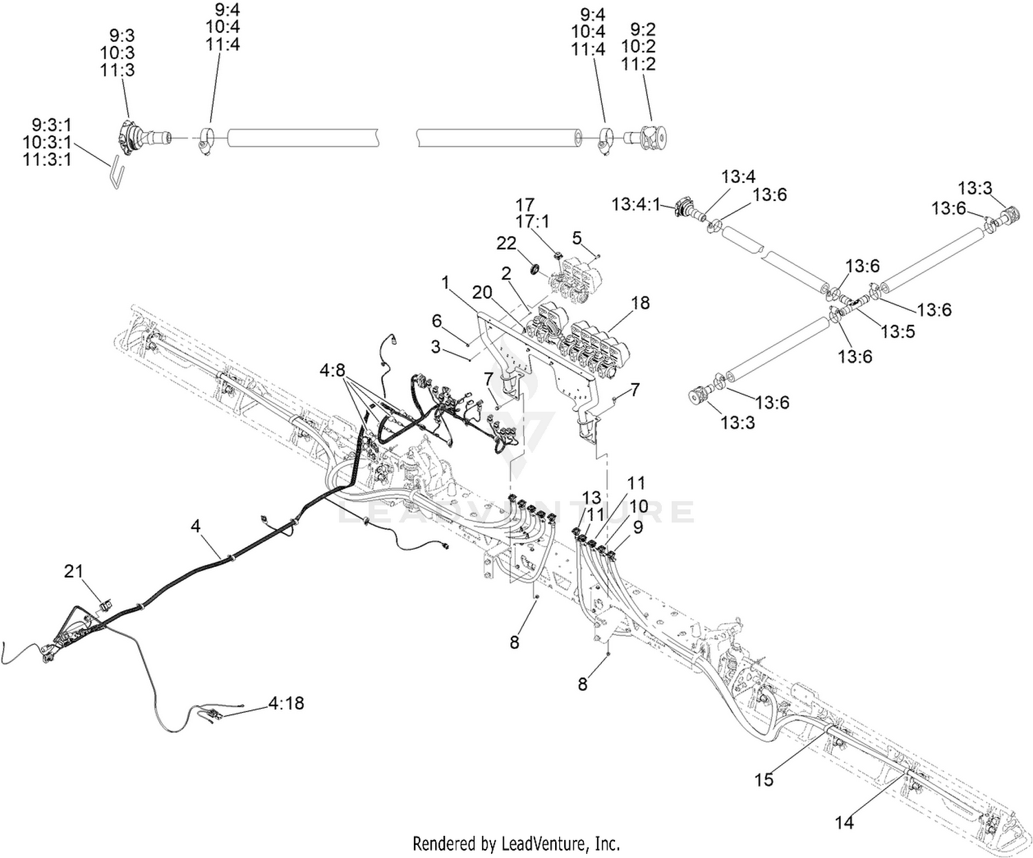 Wire Harness and Section Valve Assembly