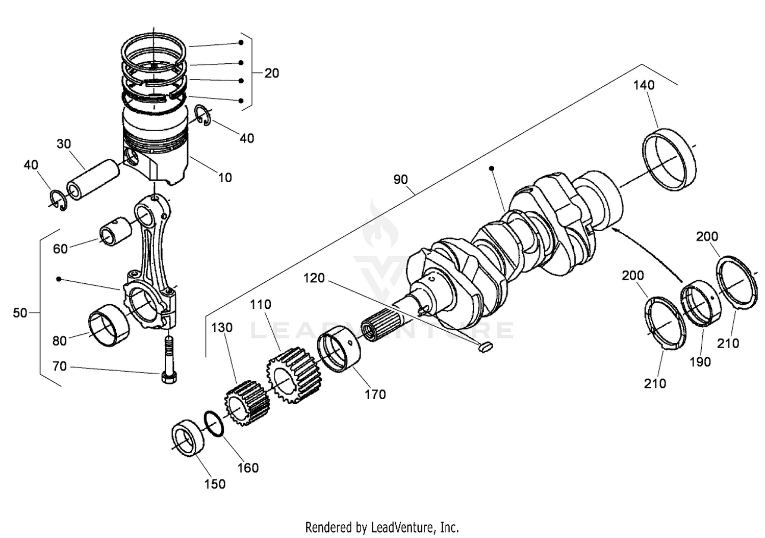 Piston and Crankshaft Assembly
