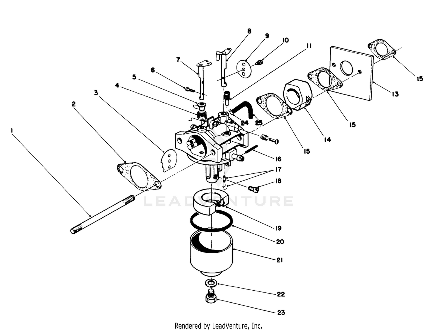 Carburetor Assembly (model No. 47pj8)