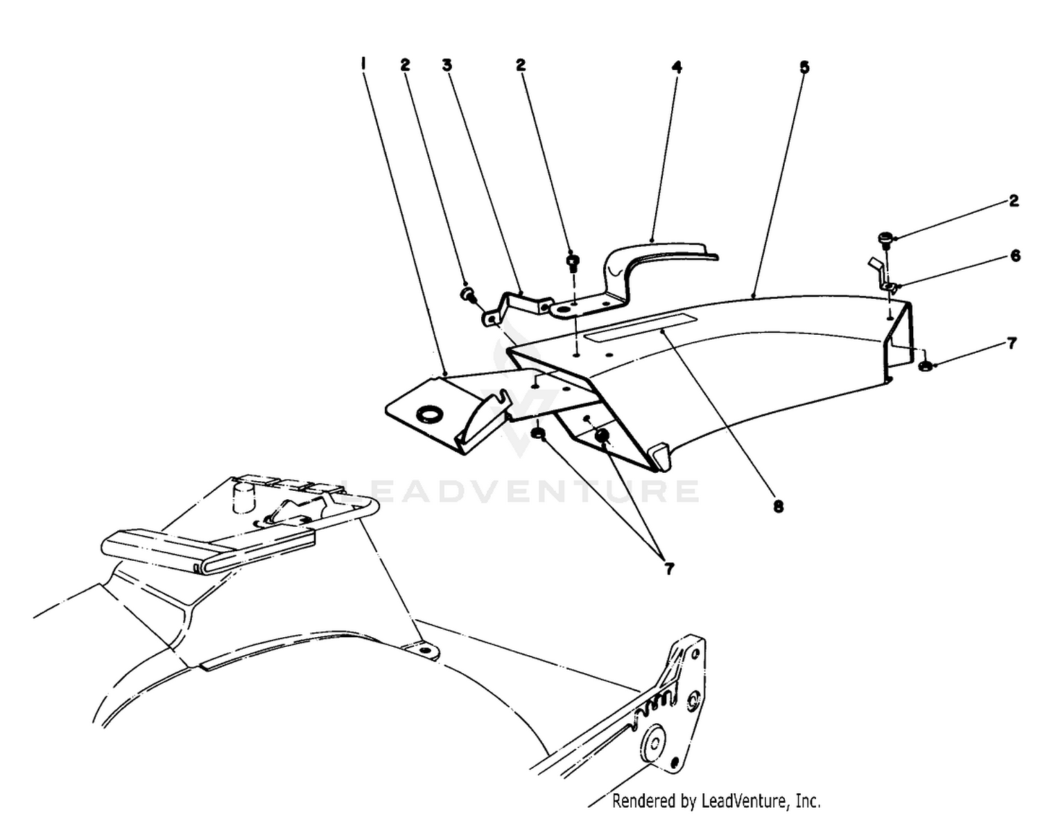 Side Discharge Chute Model No. 59108 (optional)