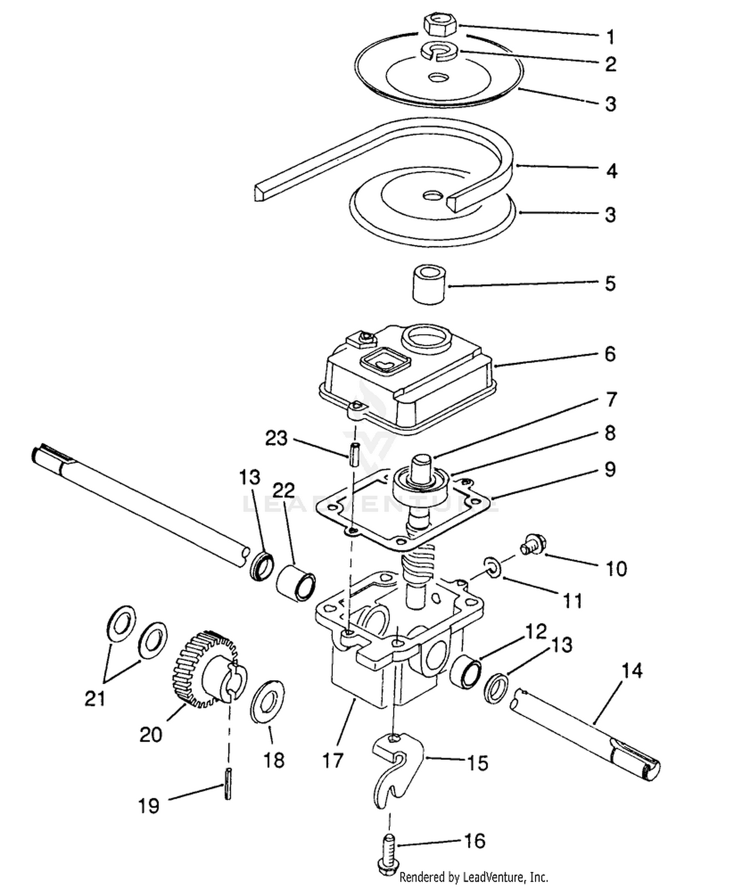 Gearbox Assembly No. 71-8250 (model No. 20916b)