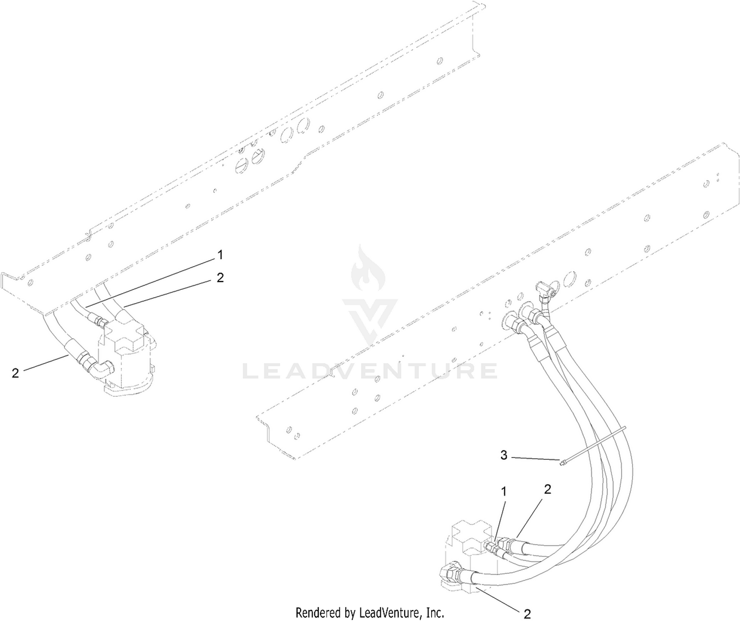 No. 2 and 3 Hose Installation Assembly