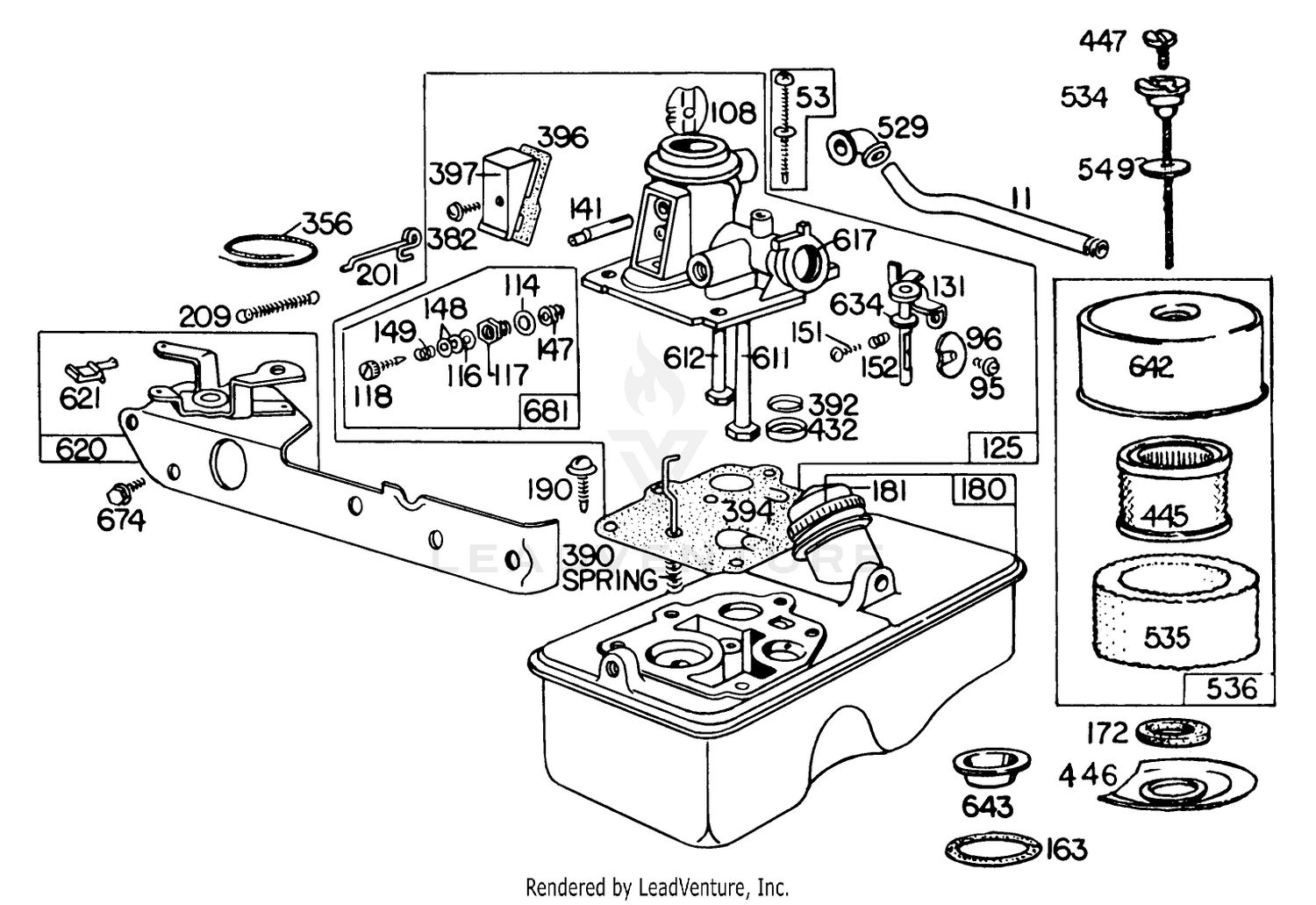 Carburetor Assembly Model No. 110908-0380-02