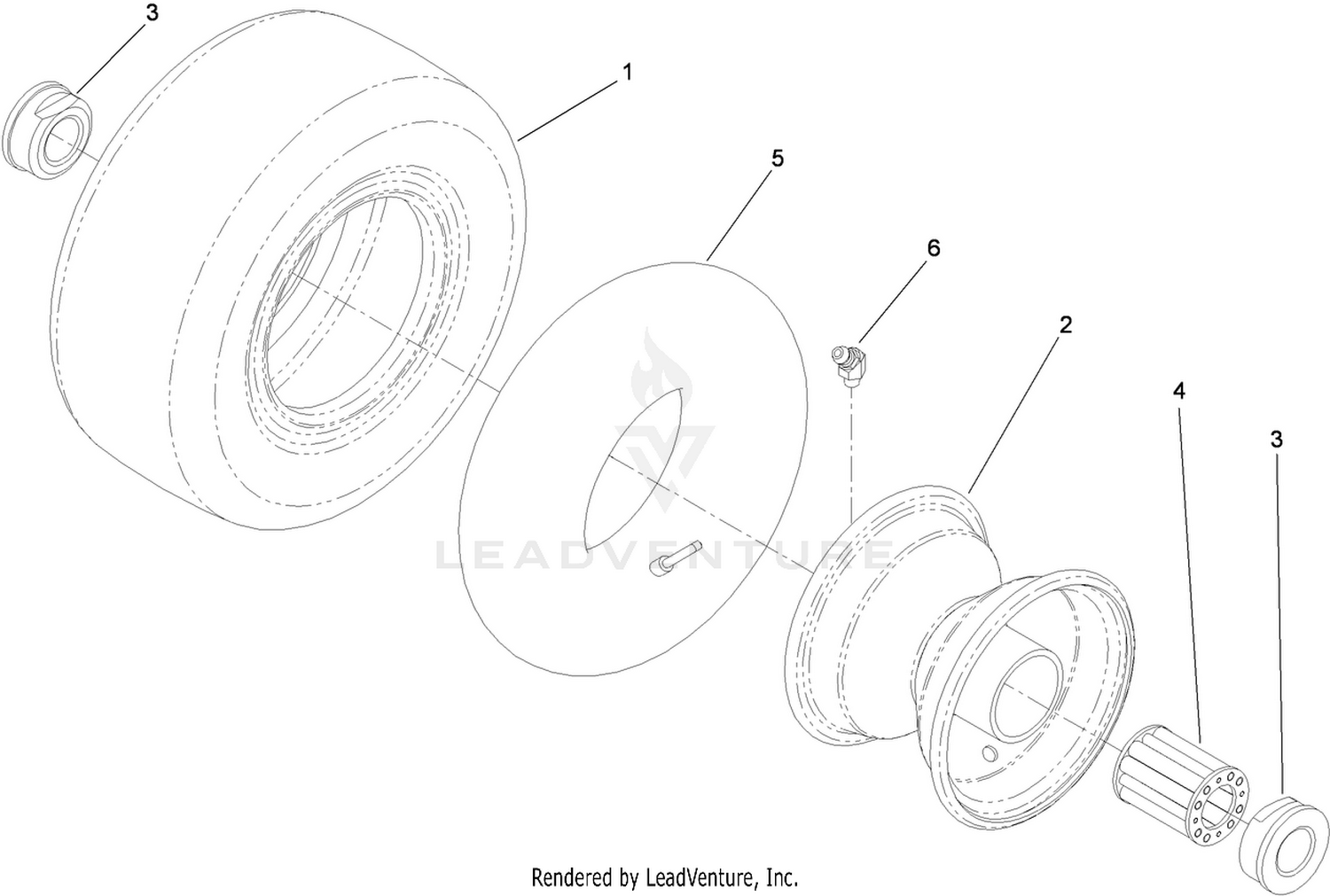 Caster Wheel Assembly No. 99-1268