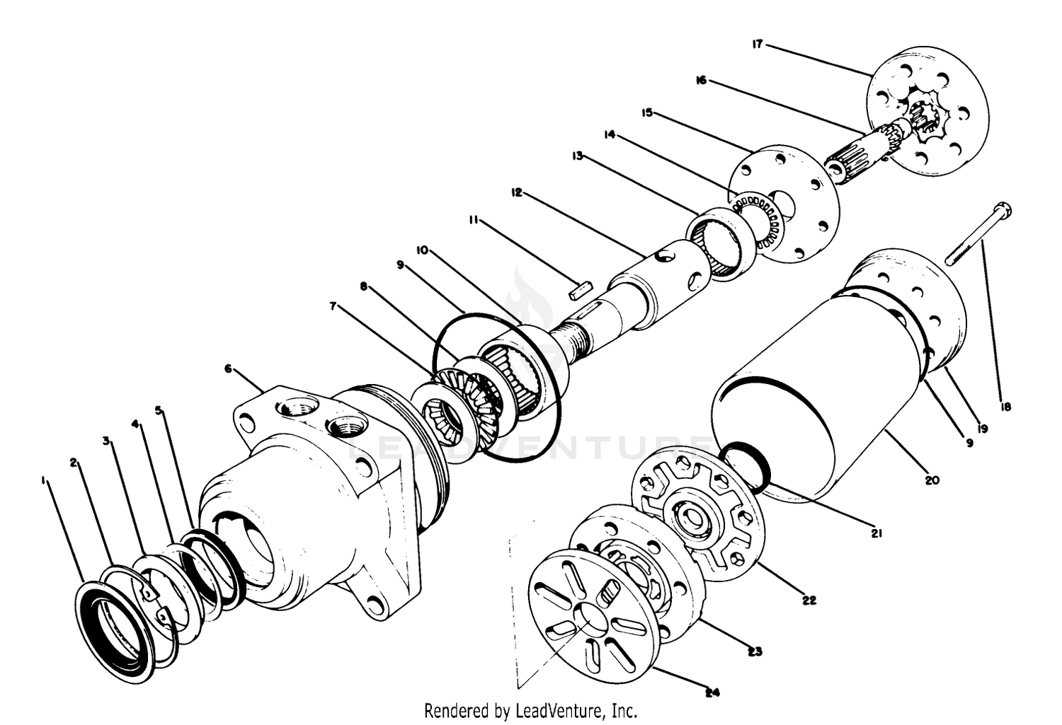 No. 10-8010 Hydraulic Drive Motor