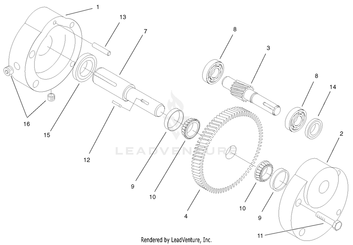 Gearbox Assembly No. 043003