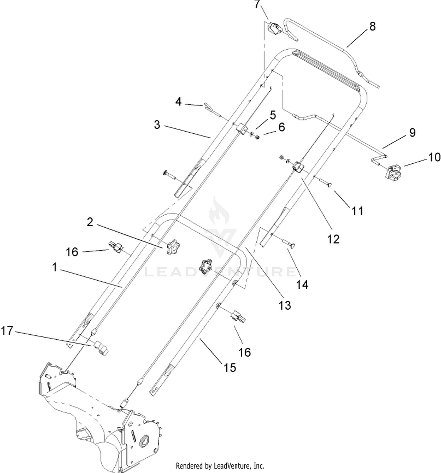 2 Bail HP Handle Assembly