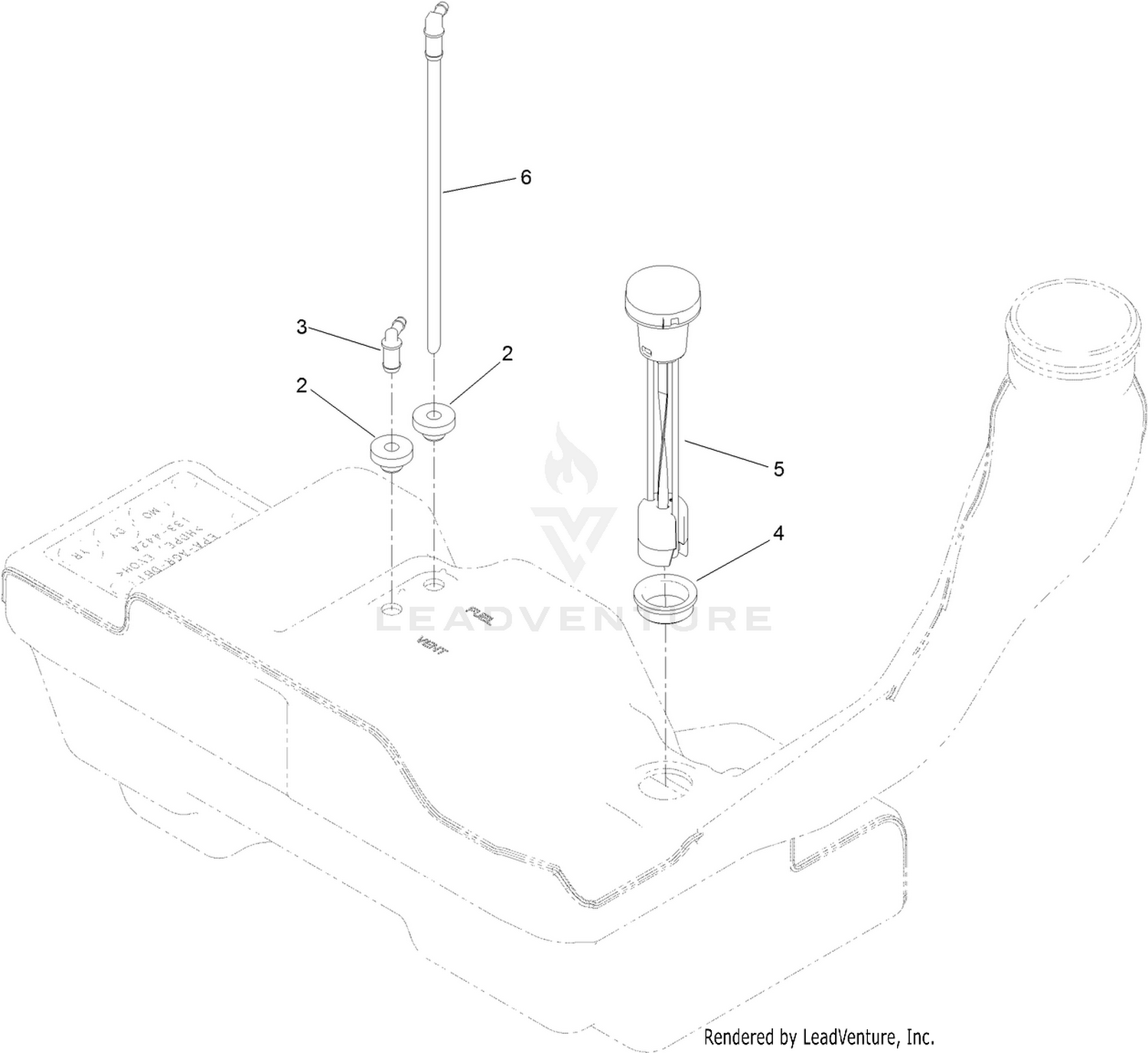 Fuel Tank Assembly No. 133-4484