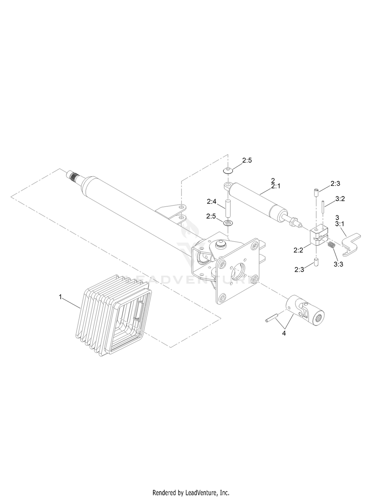 Steering Column Assembly No. 132-6230