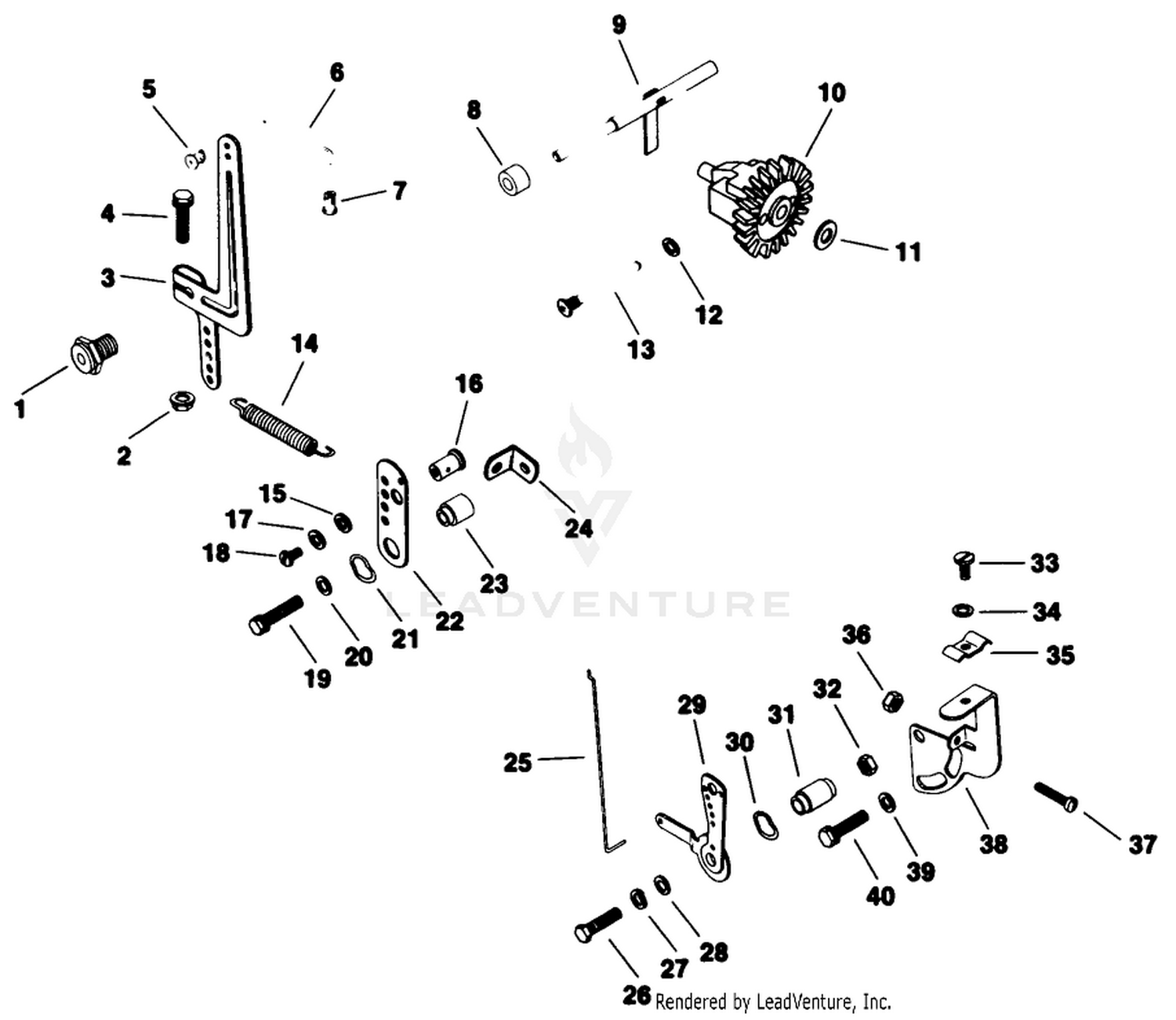 Governor-Engine Assembly-Kohler Model No. M16s-711533