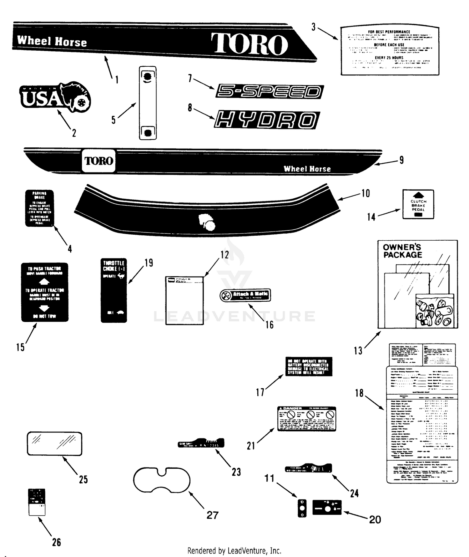 Decal  Miscellaneous Parts Assembly
