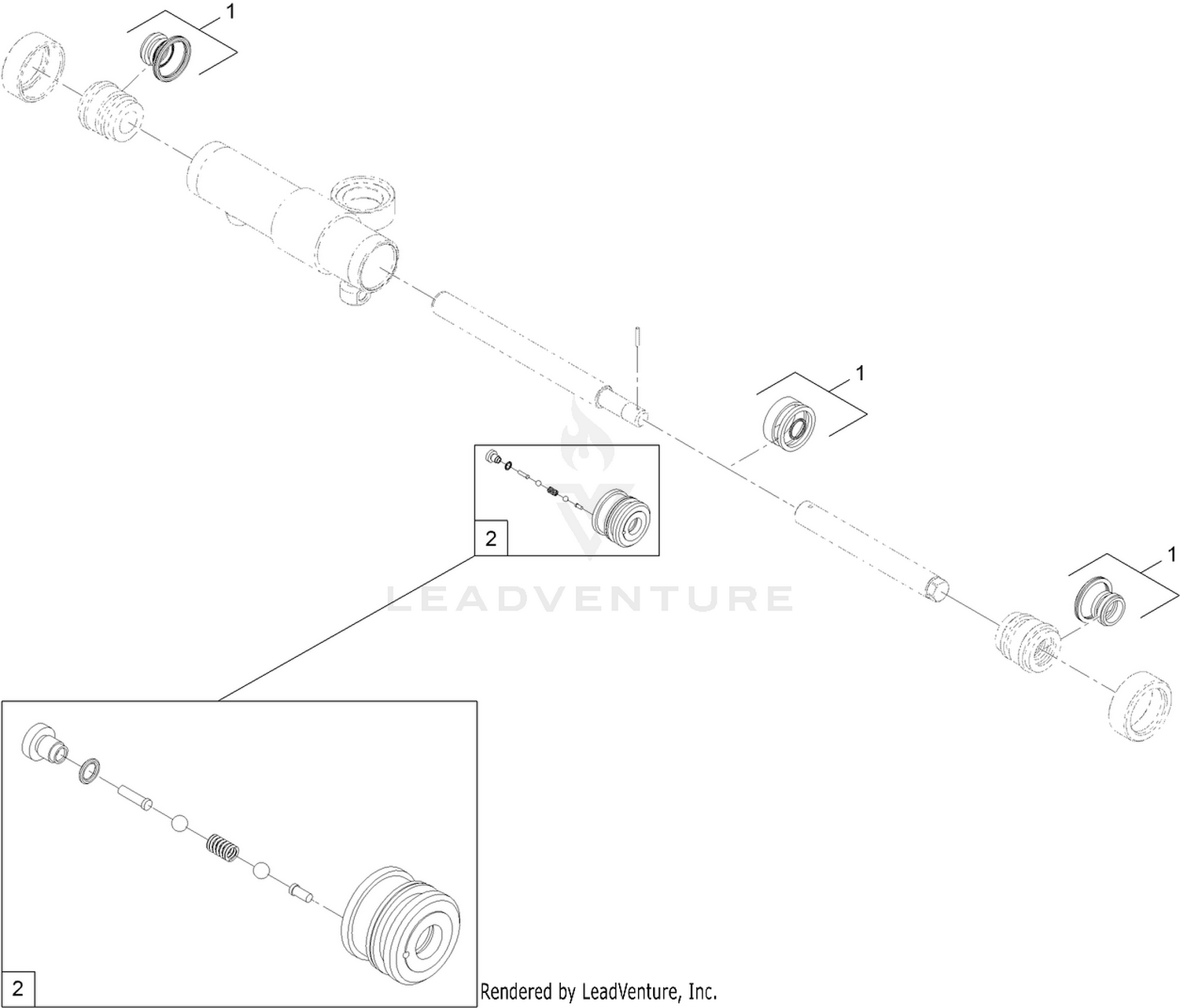 Hydraulic Cylinder Assembly No. 115-0060