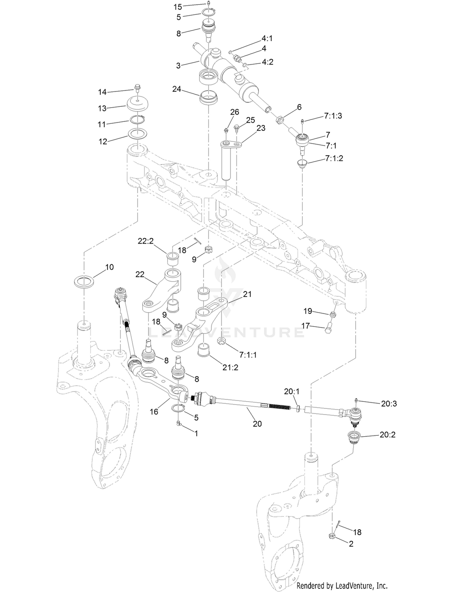 Rear Steering Assembly