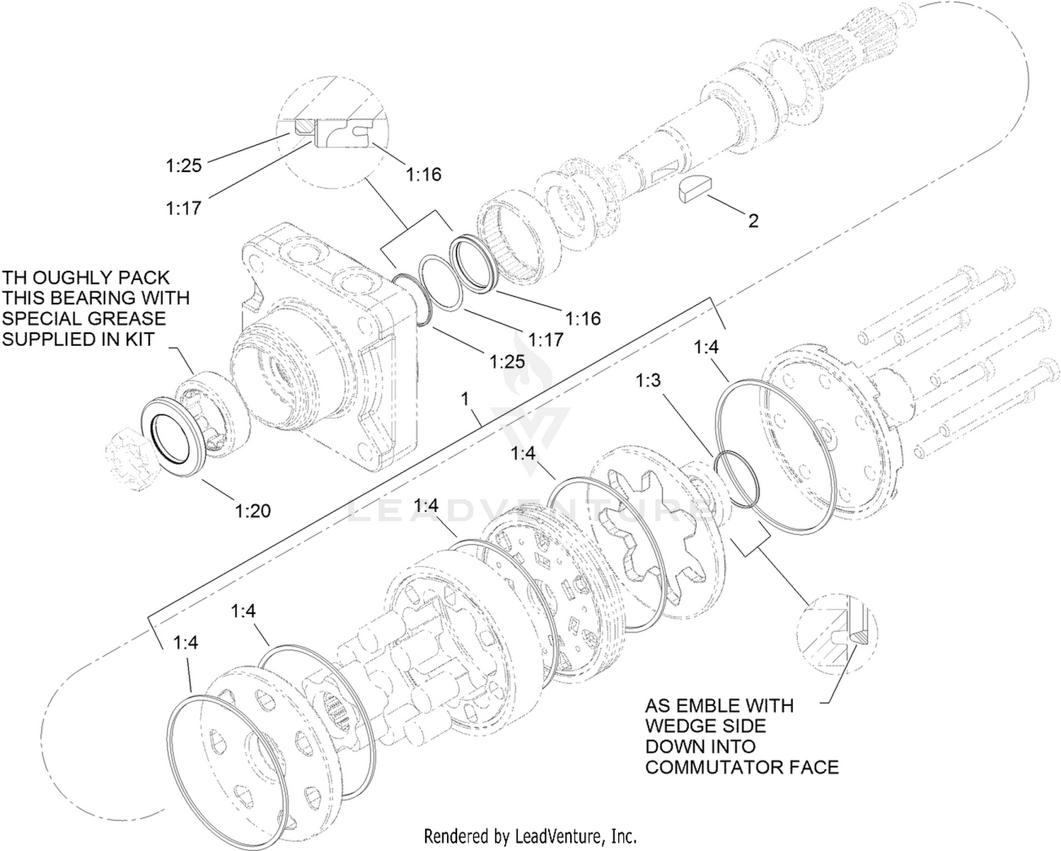 Hydraulic Motor Assembly No. 106-3875