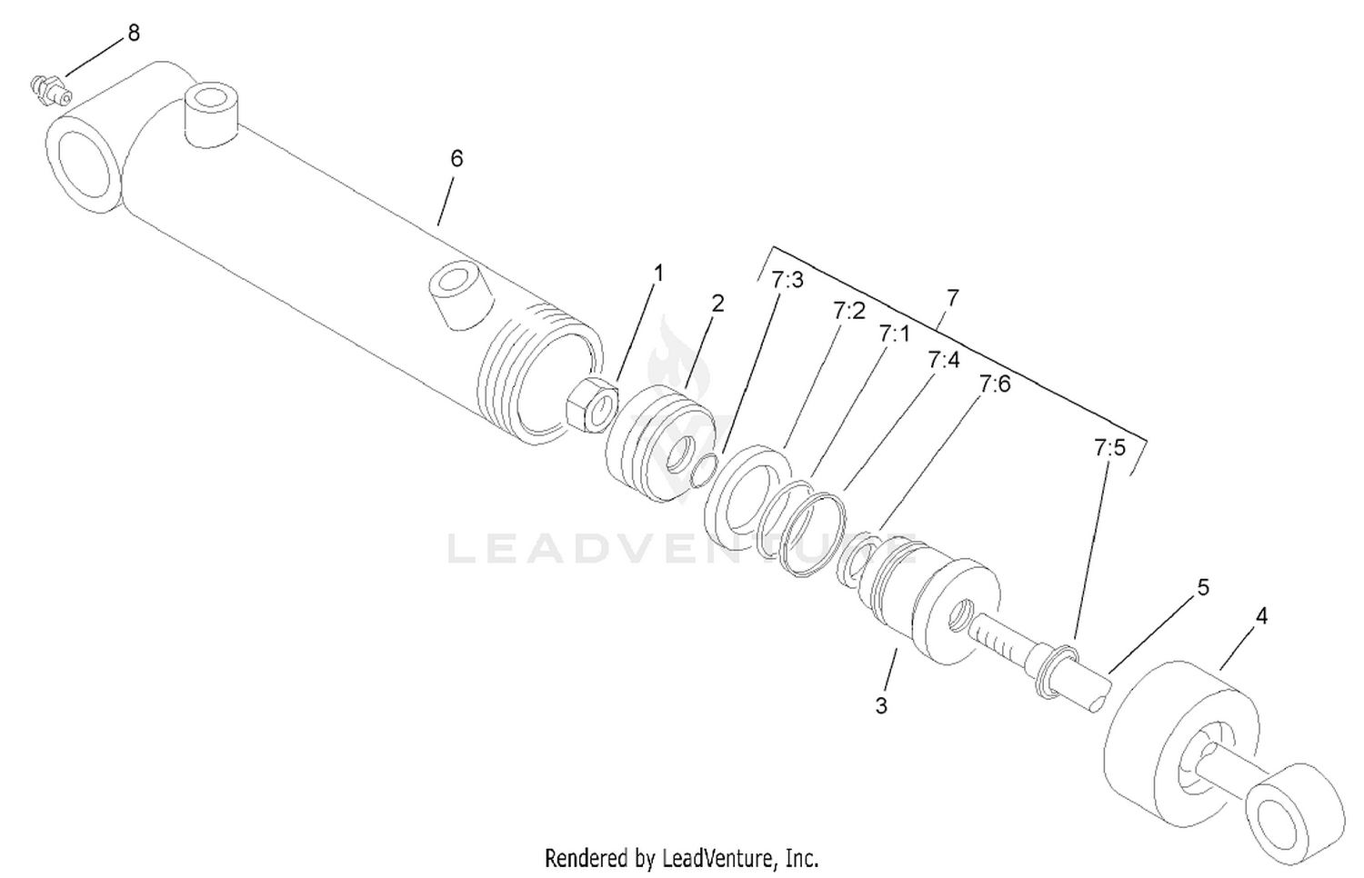 Lift Cylinder Assembly No. 93-2650