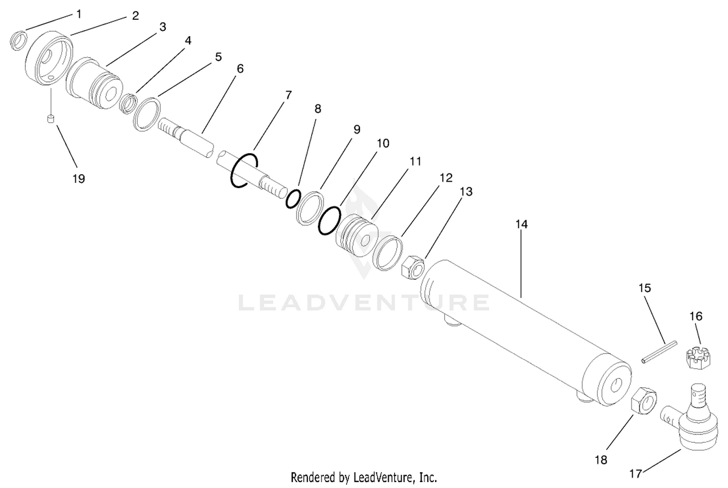 Steering Cylinder Assembly No. 93-5502