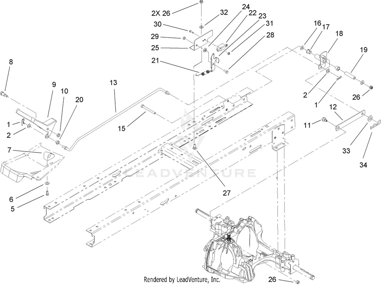 Hydro Transaxle Control Assembly