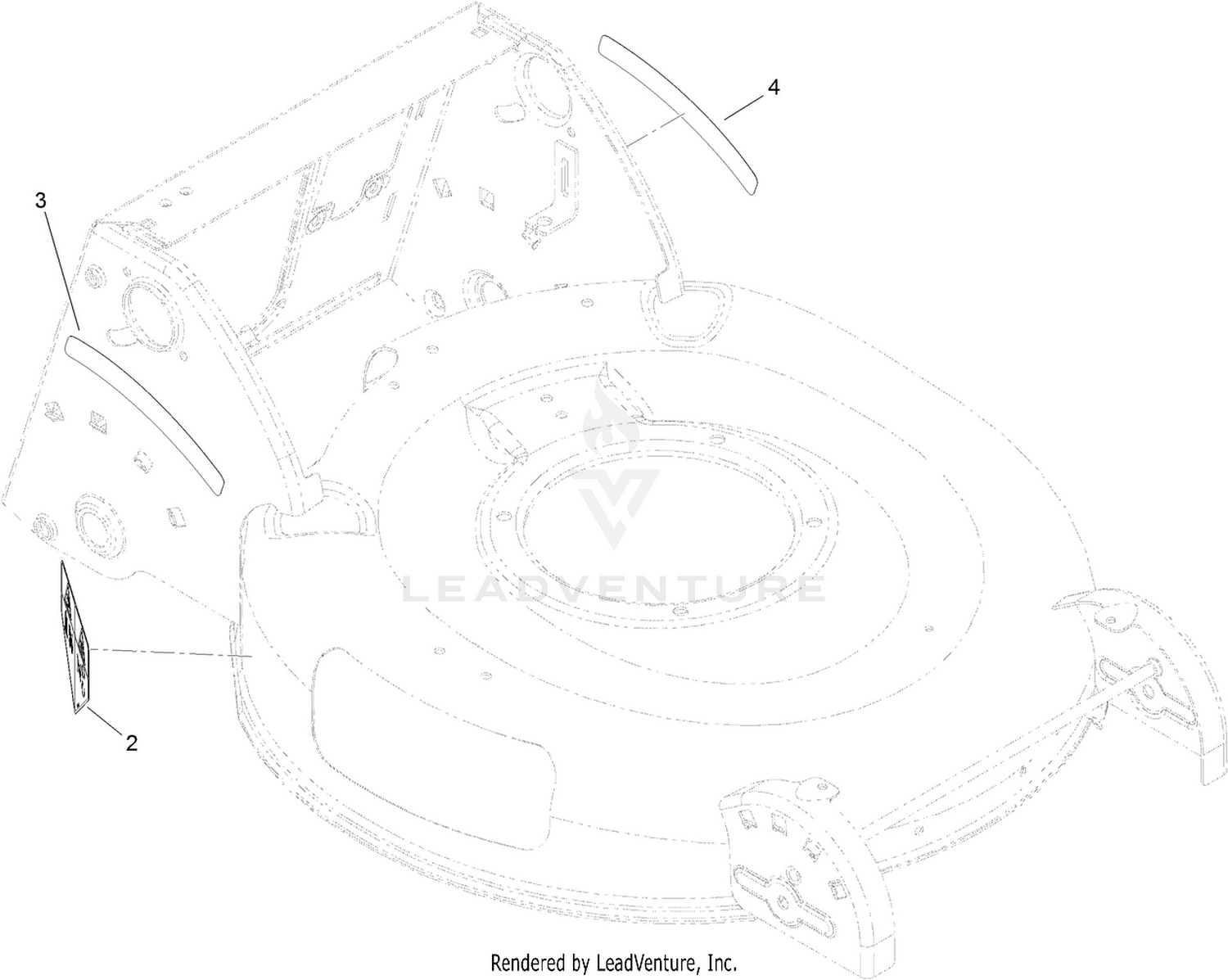 Deck Baffle Assembly No. 117-4193
