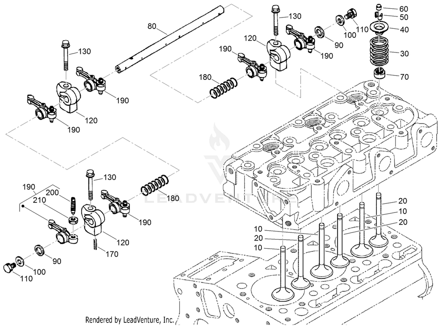 Valve and Rocker Arm Assembly