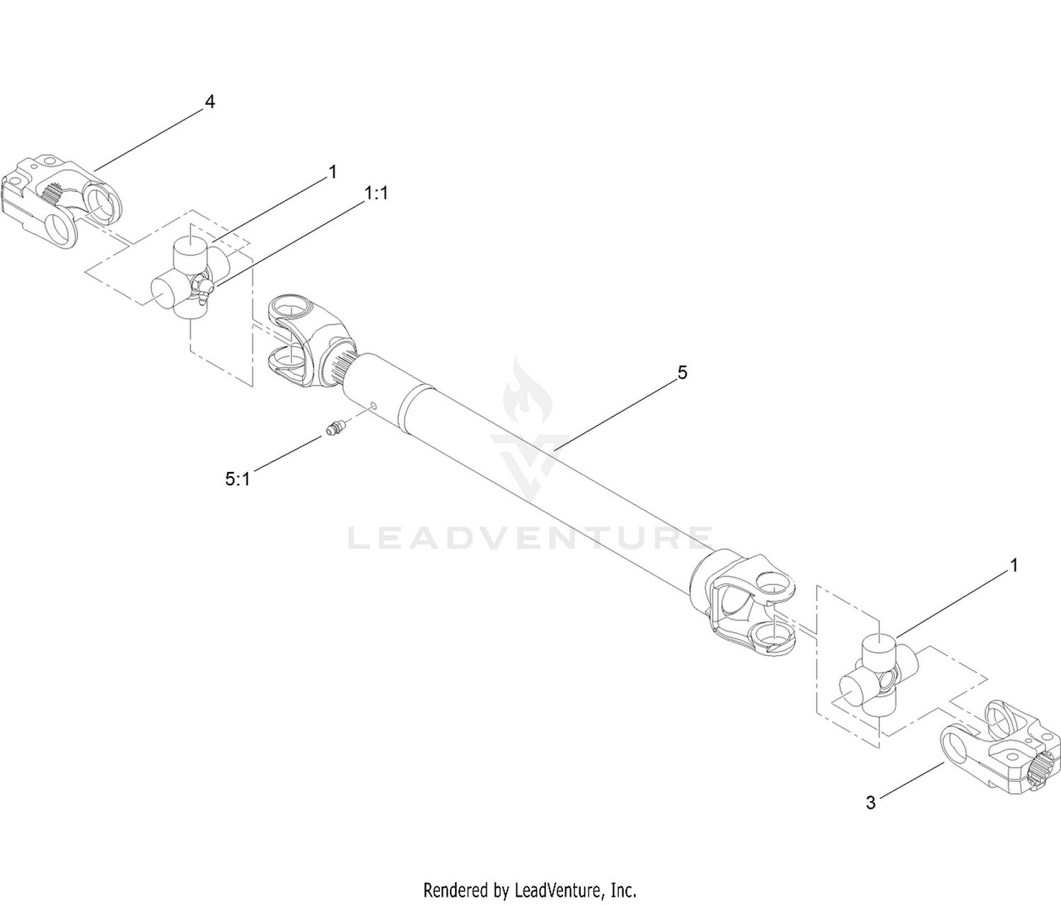 Driveshaft Assembly No. 110-3575